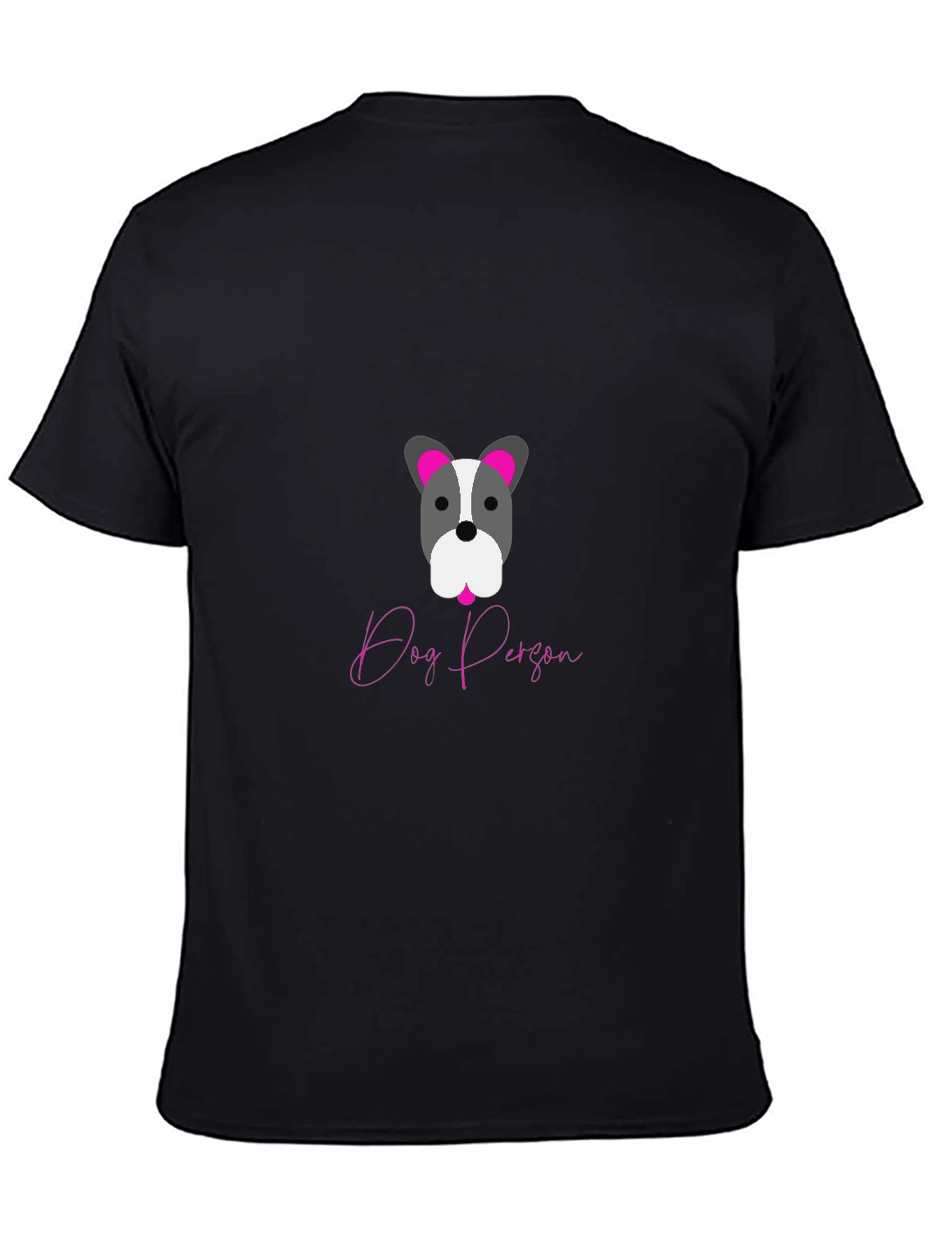 Dog Person Graphic Tee - Black