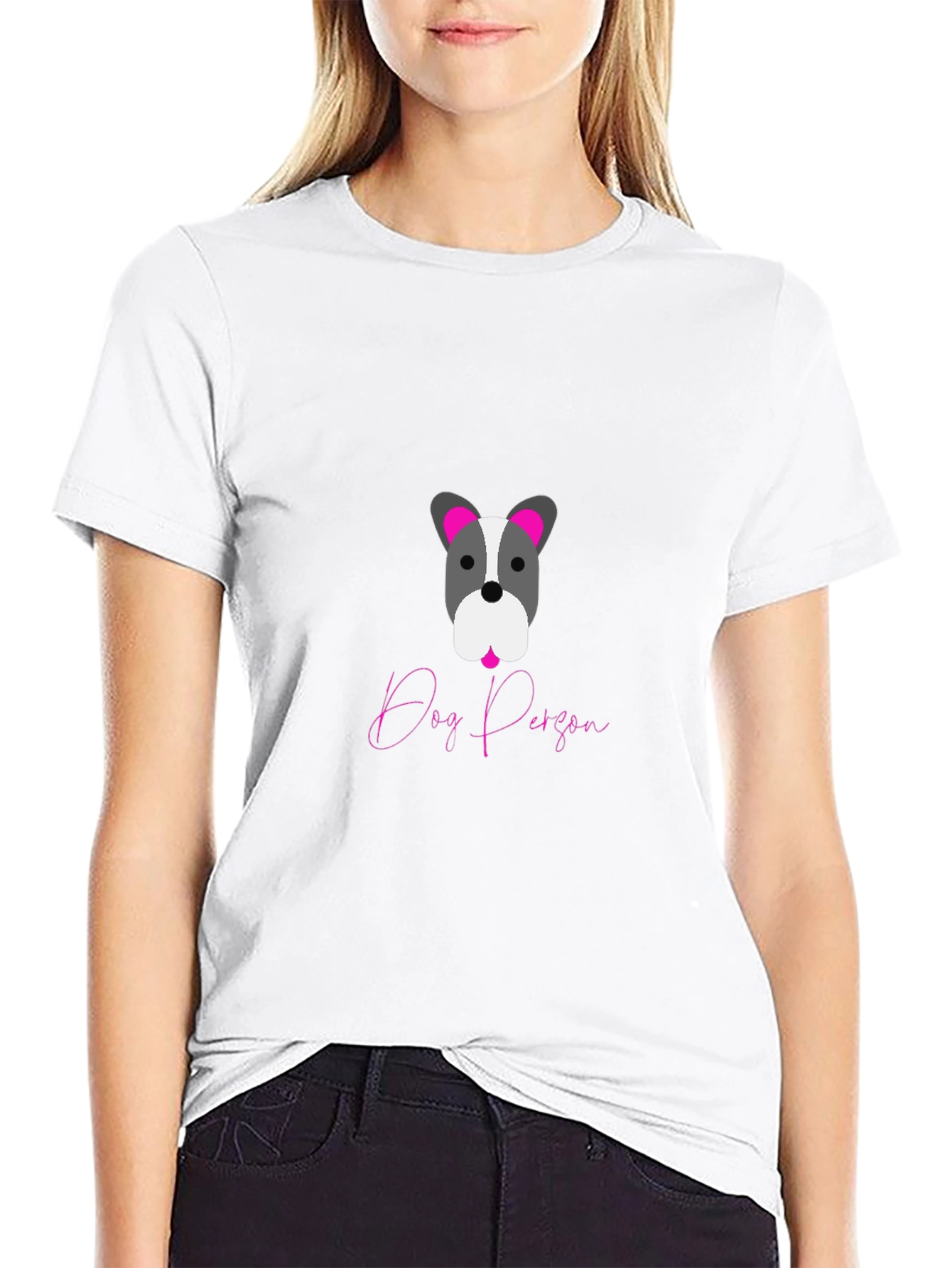 Dog Person Graphic Tee - Black