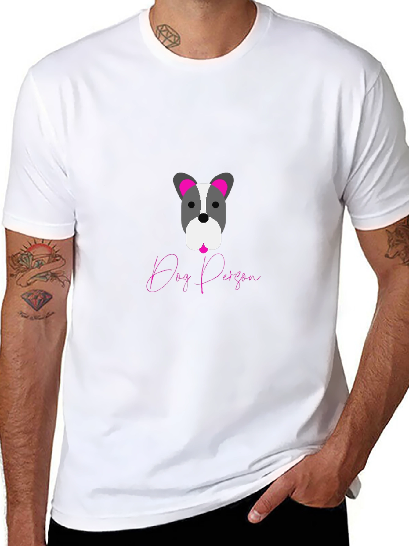 Dog Person Graphic Tee - Black