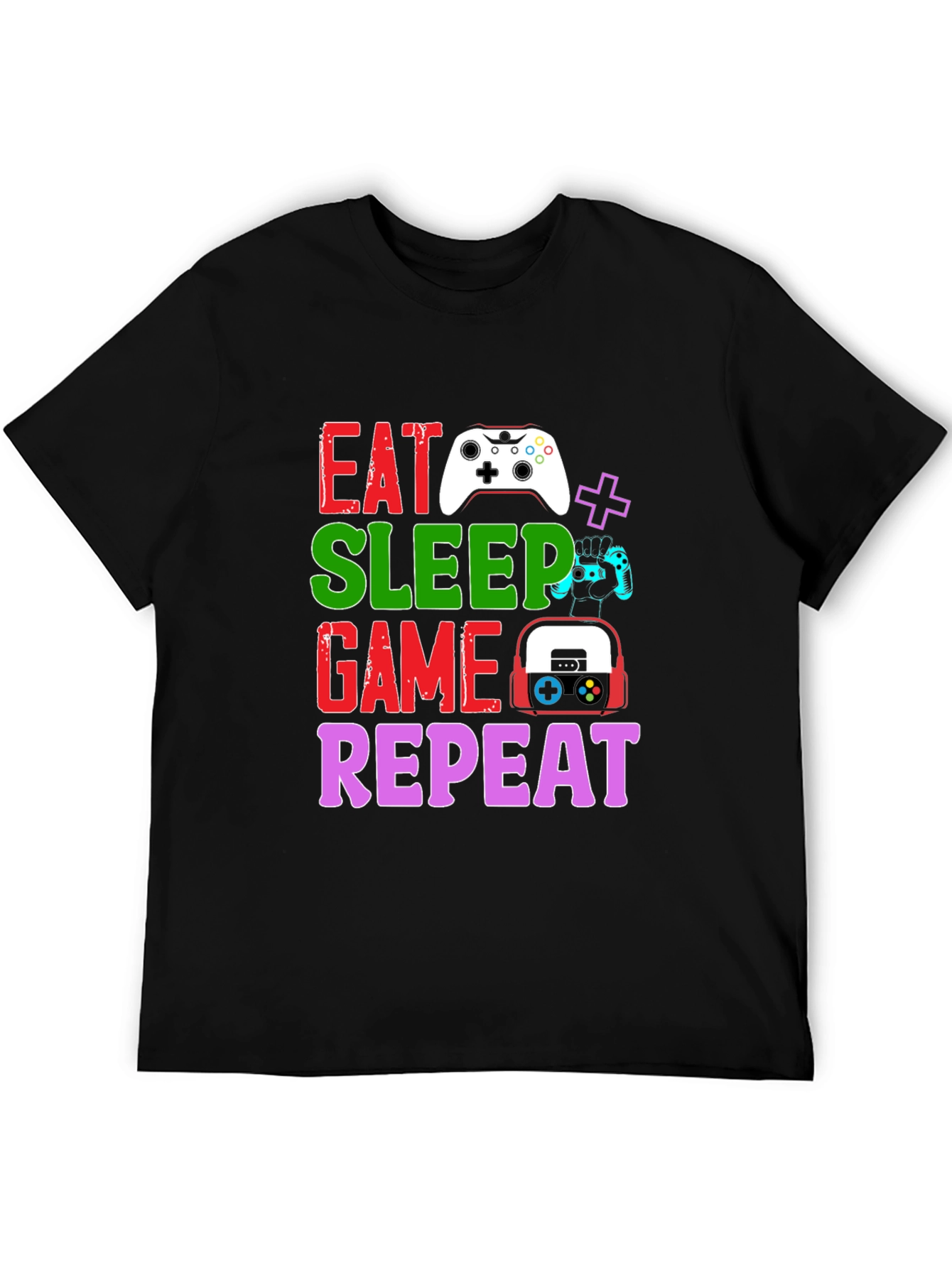 Eat Sleep Game Repeat T-Shirt