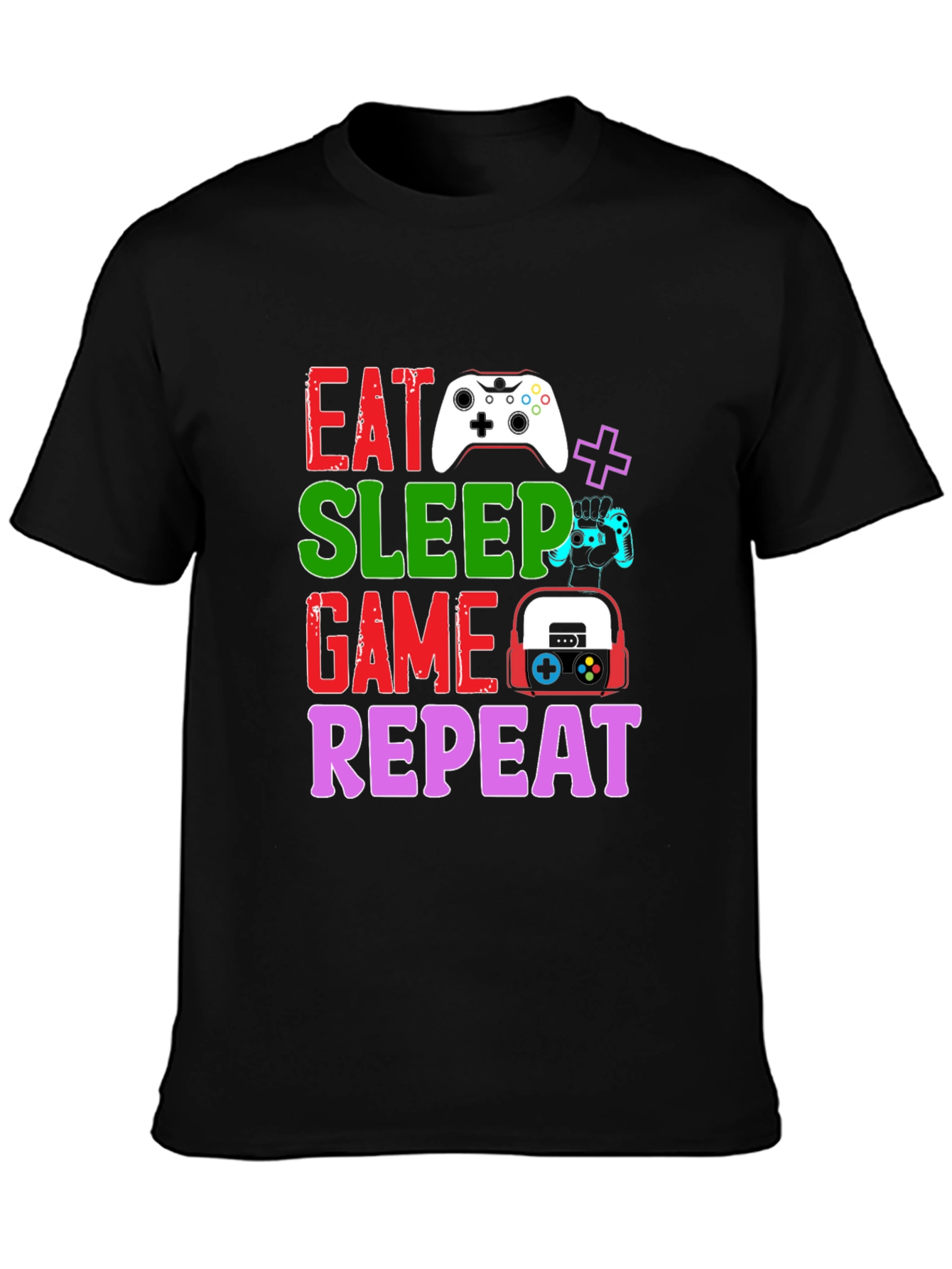Eat Sleep Game Repeat T-Shirt