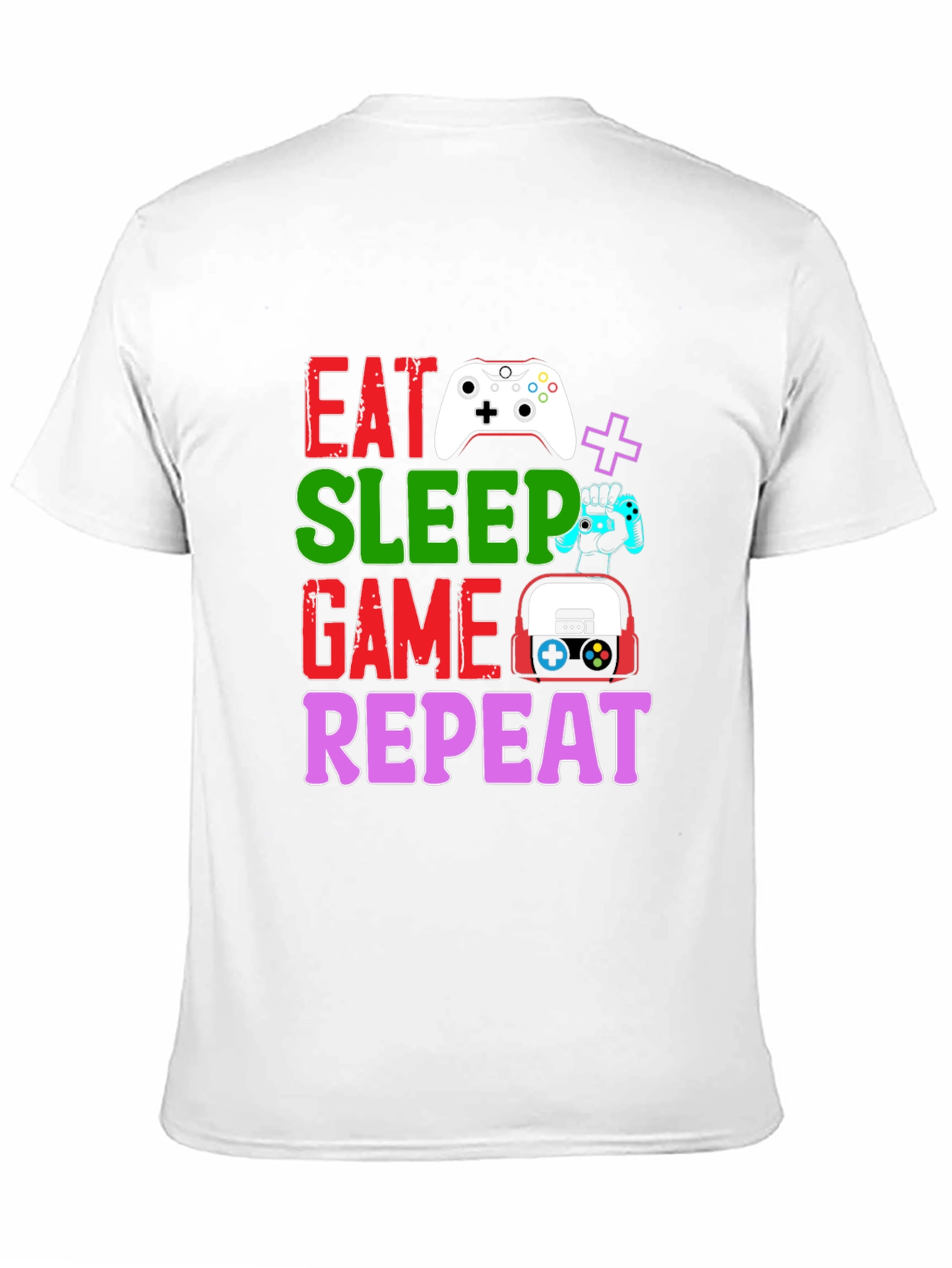 Eat Sleep Game Repeat T-Shirt