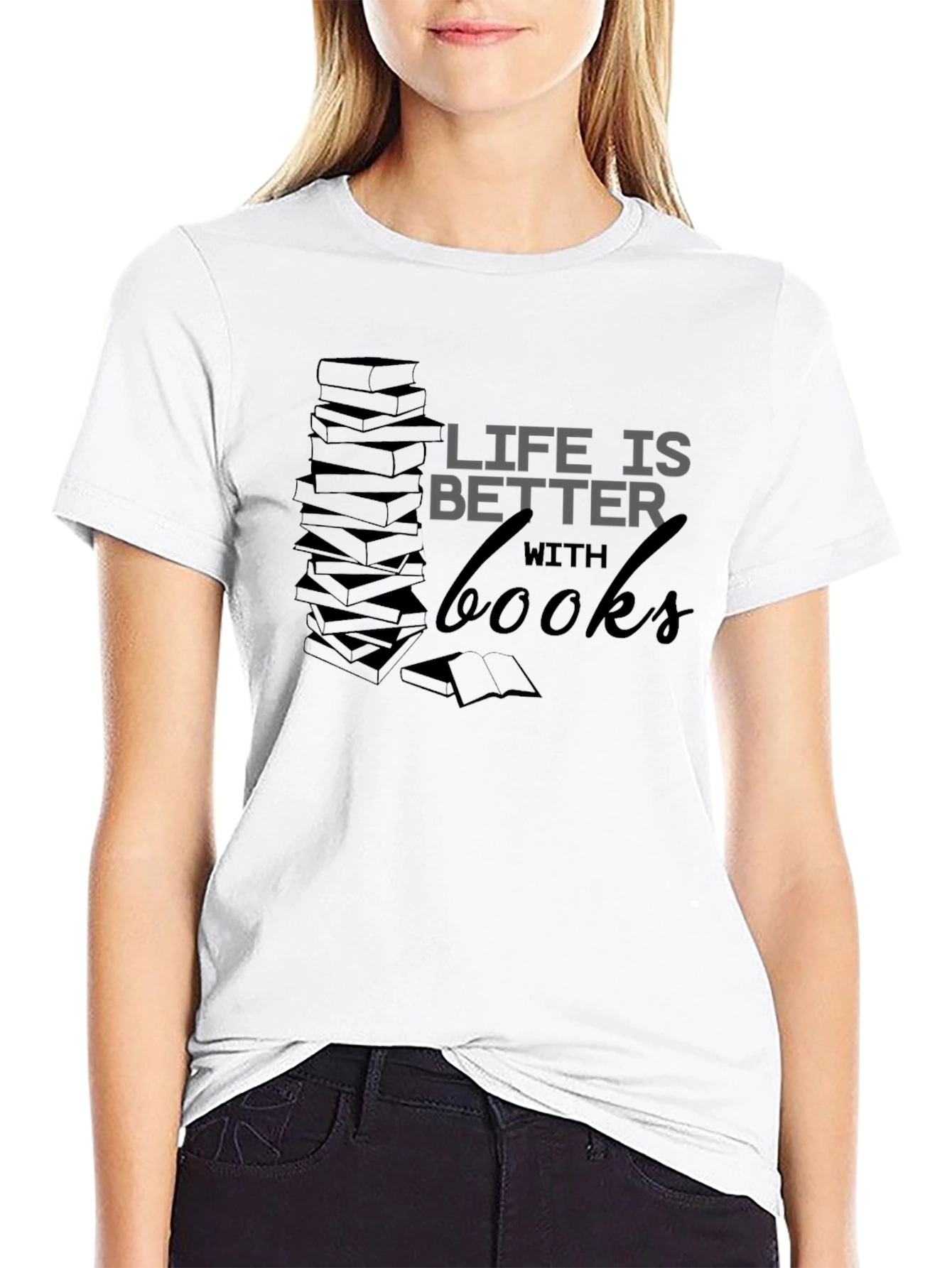 Life Is Better With Books Graphic Tee