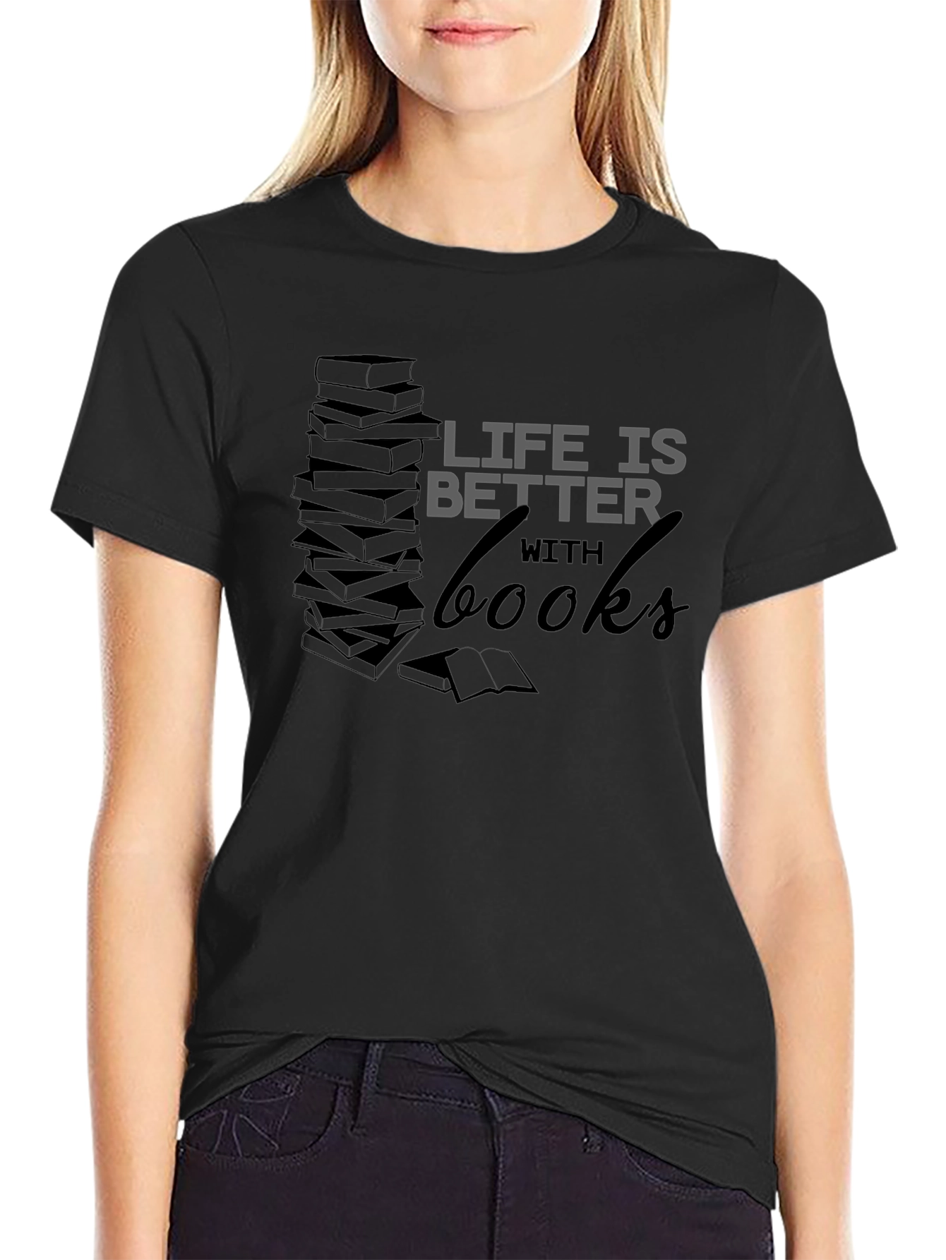 Life Is Better With Books Graphic Tee