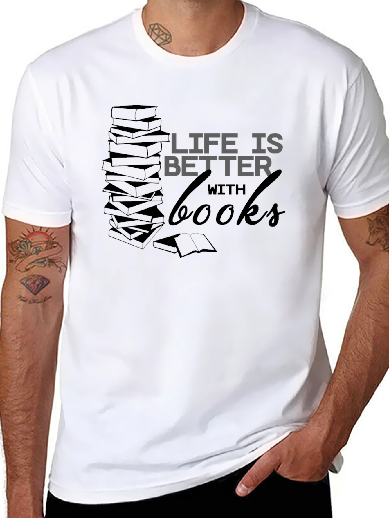 Life Is Better With Books Graphic Tee