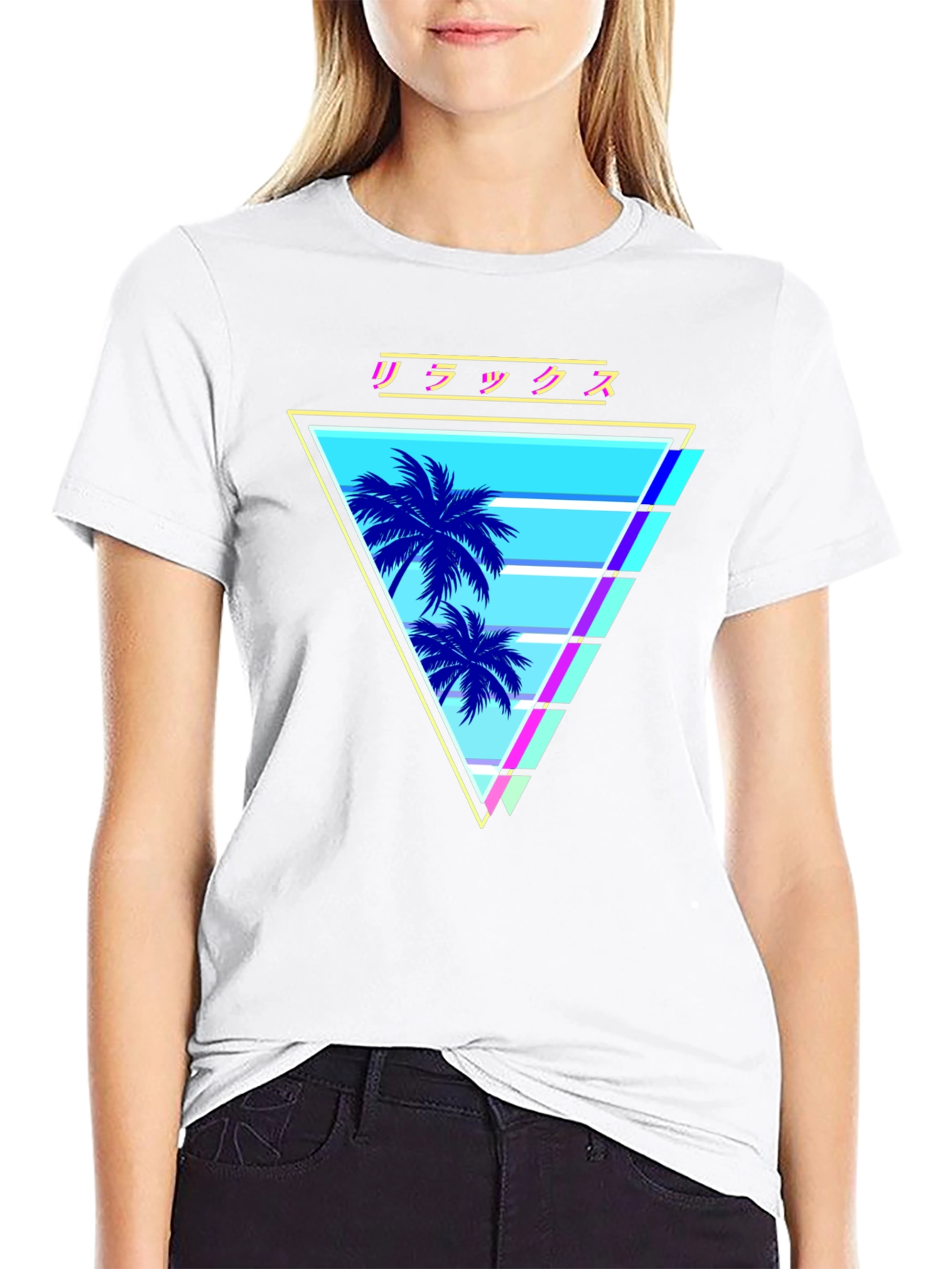 Retro Vaporwave Palm Tree T-Shirt