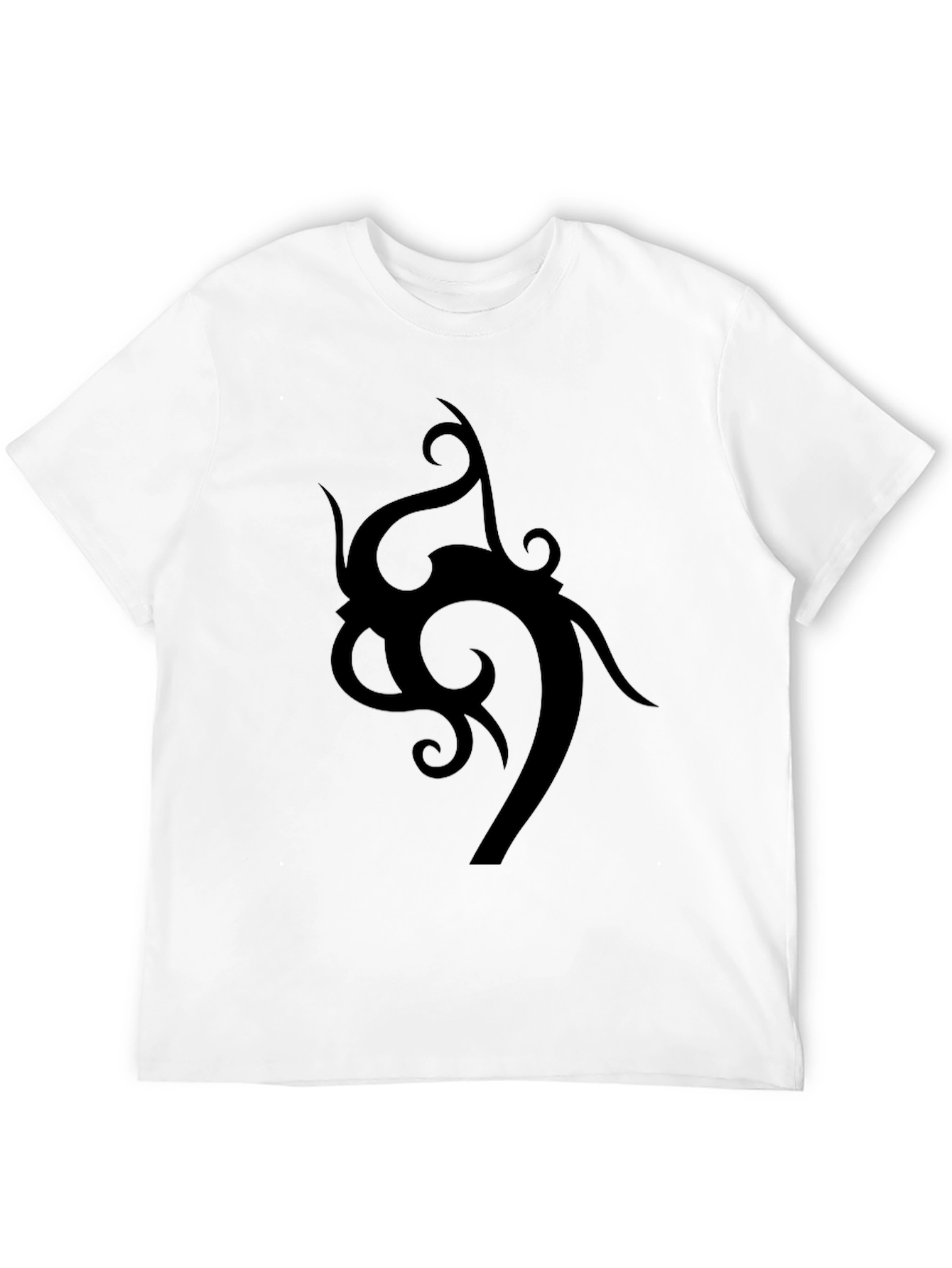 Tribal Design Black T-Shirt - Stylish Mens Tee