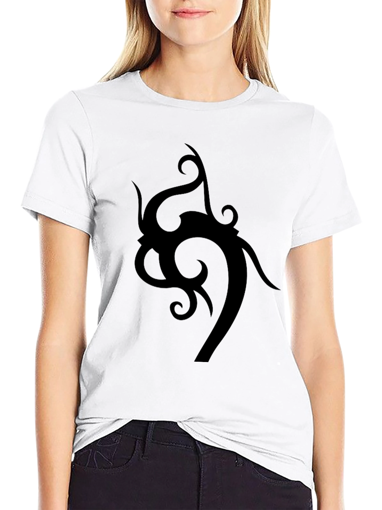 Tribal Design Black T-Shirt - Stylish Mens Tee