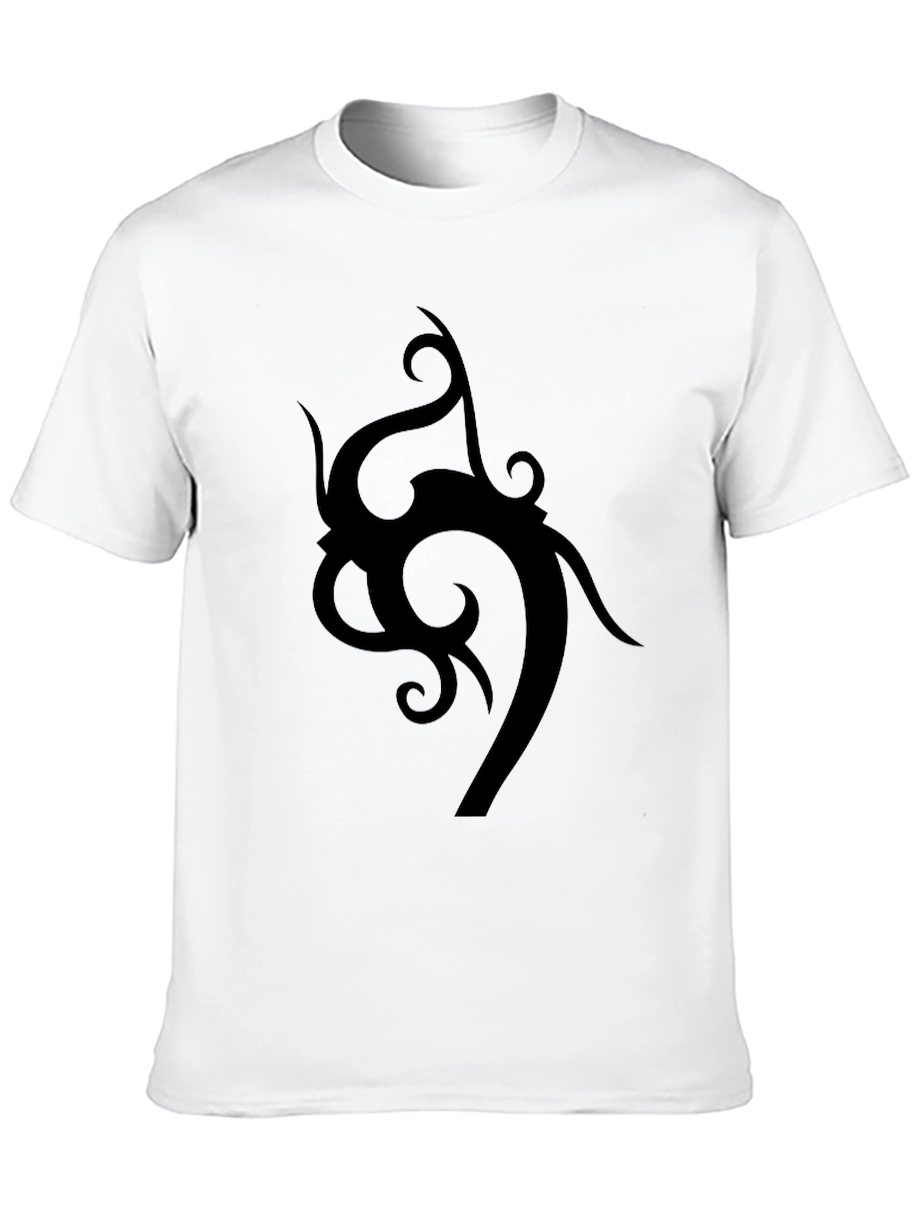Tribal Design Black T-Shirt - Stylish Mens Tee