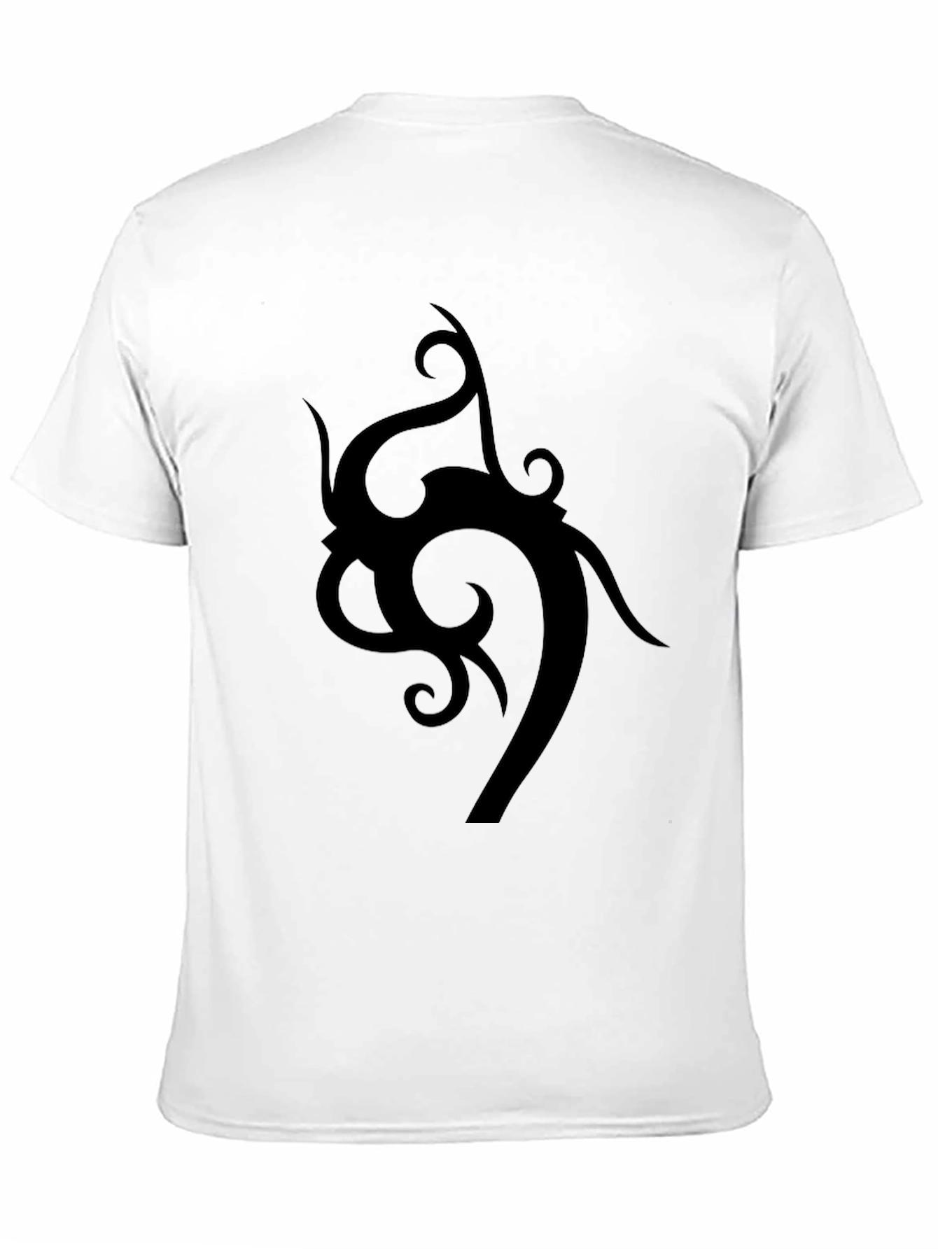Tribal Design Black T-Shirt - Stylish Mens Tee