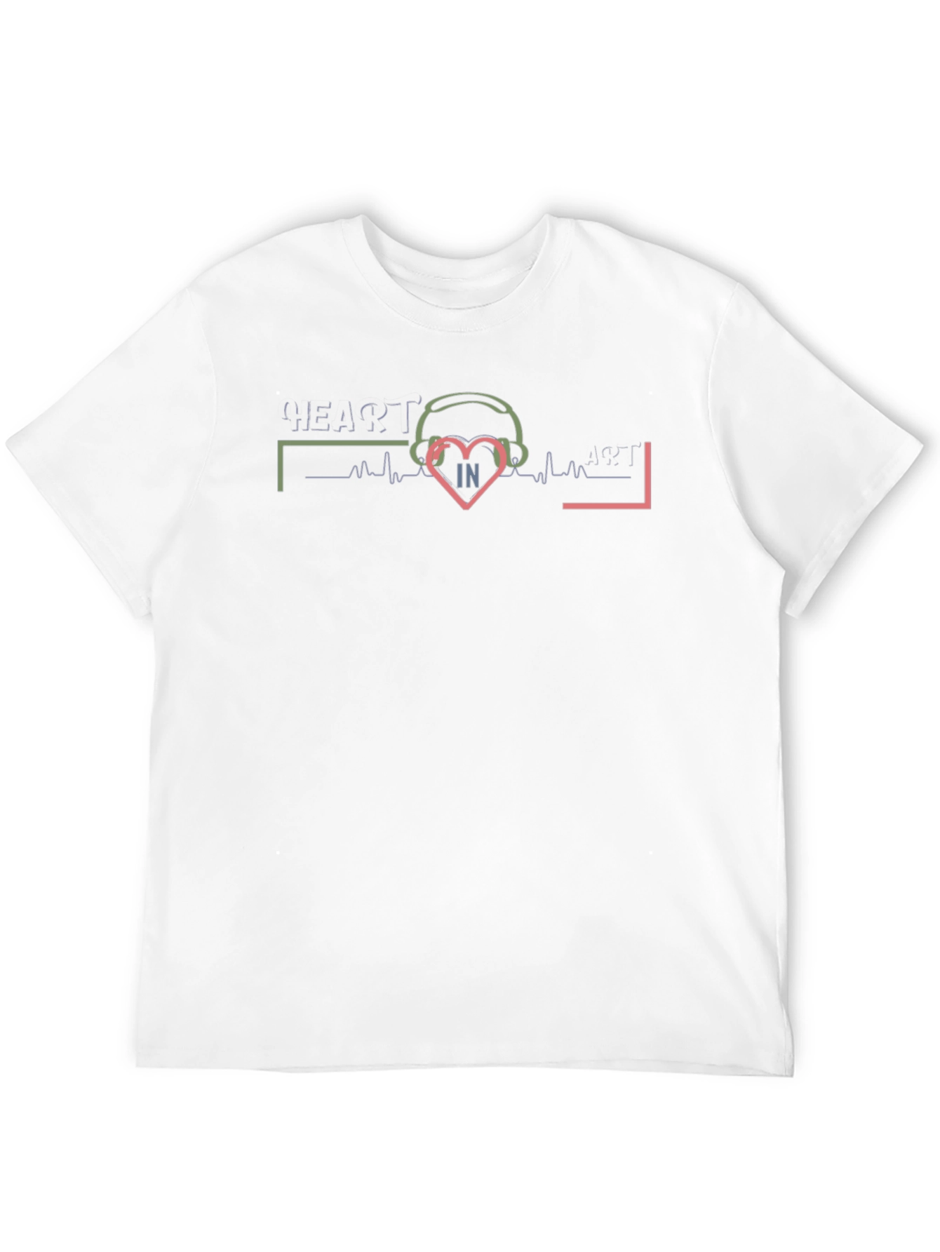 Heart in Art Black Graphic T-Shirt