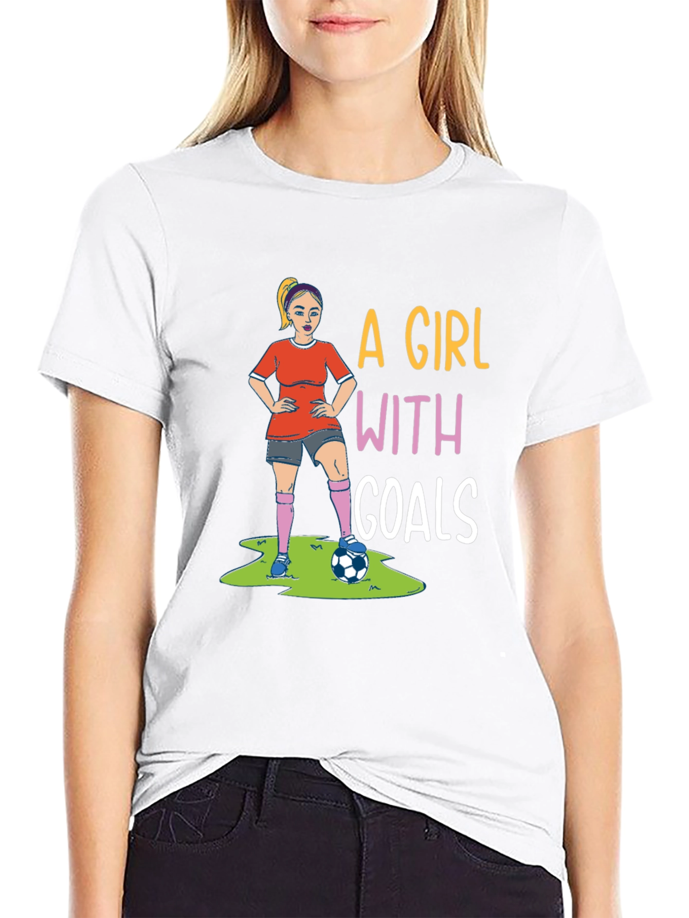 Girl with Goals Graphic T-Shirt