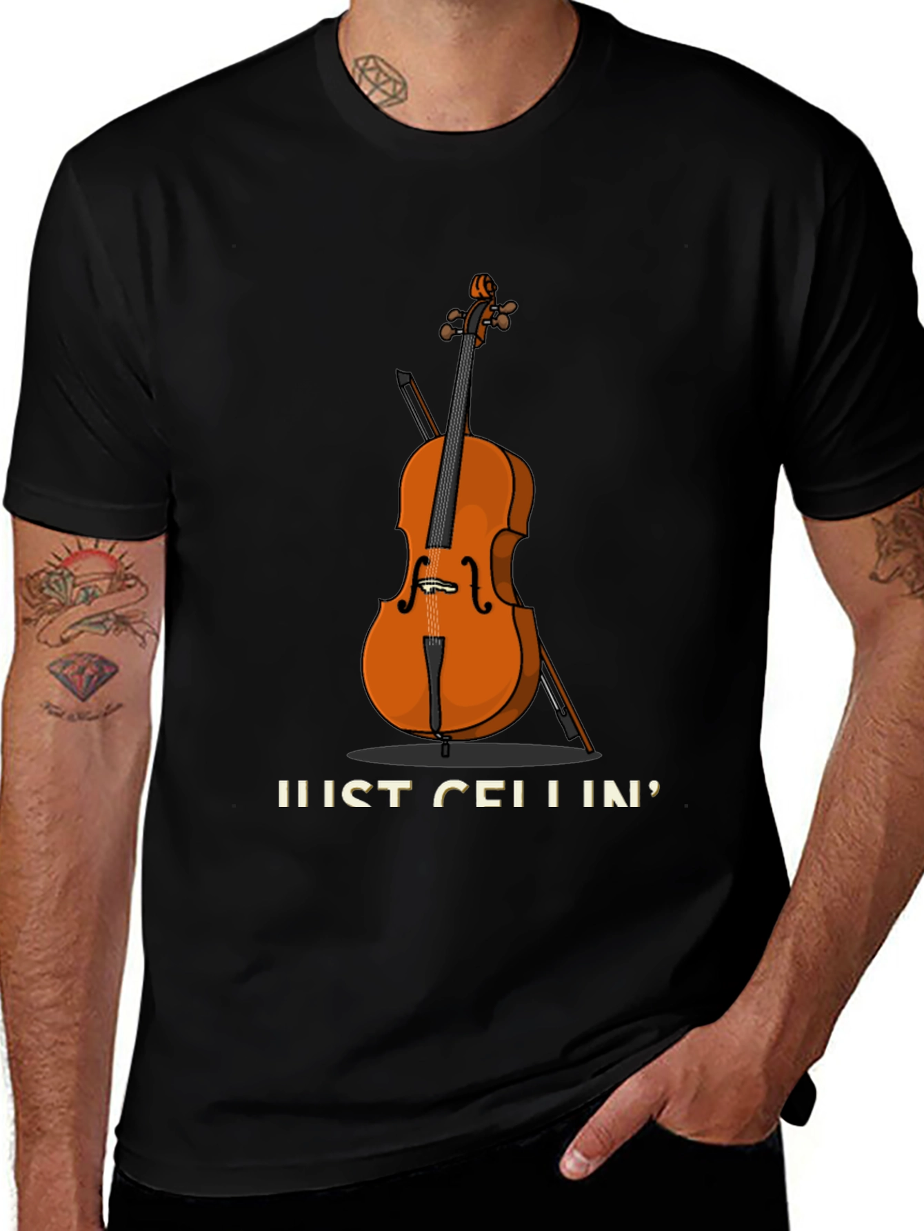 Just Cellin T-Shirt | Music Lover Gift