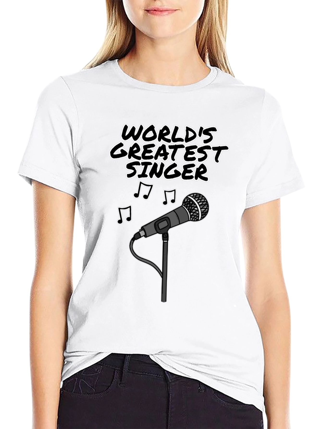 Worlds Greatest Singer T-Shirt - Music Lover Tee