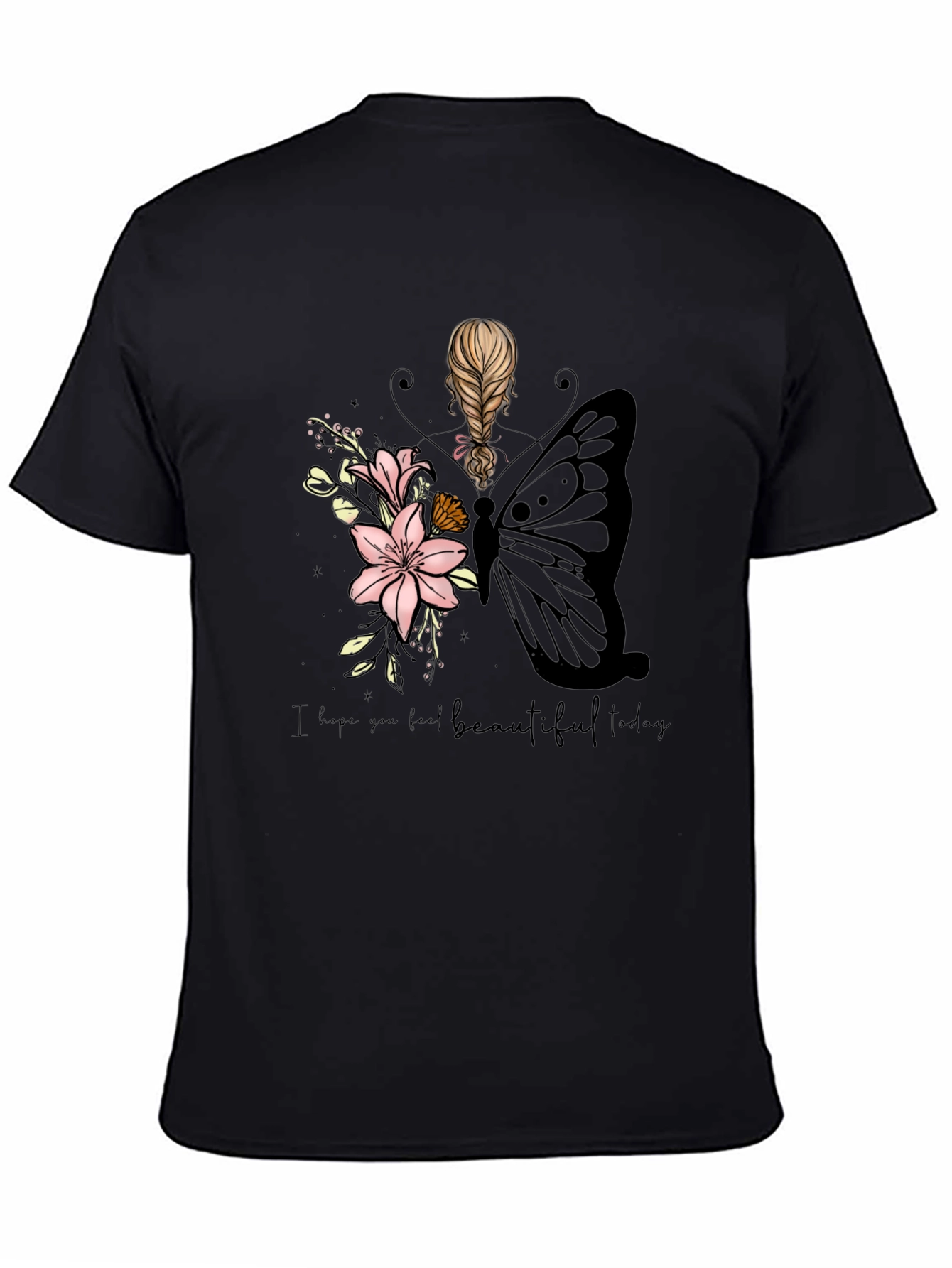 Beautiful Today Black Graphic T-Shirt