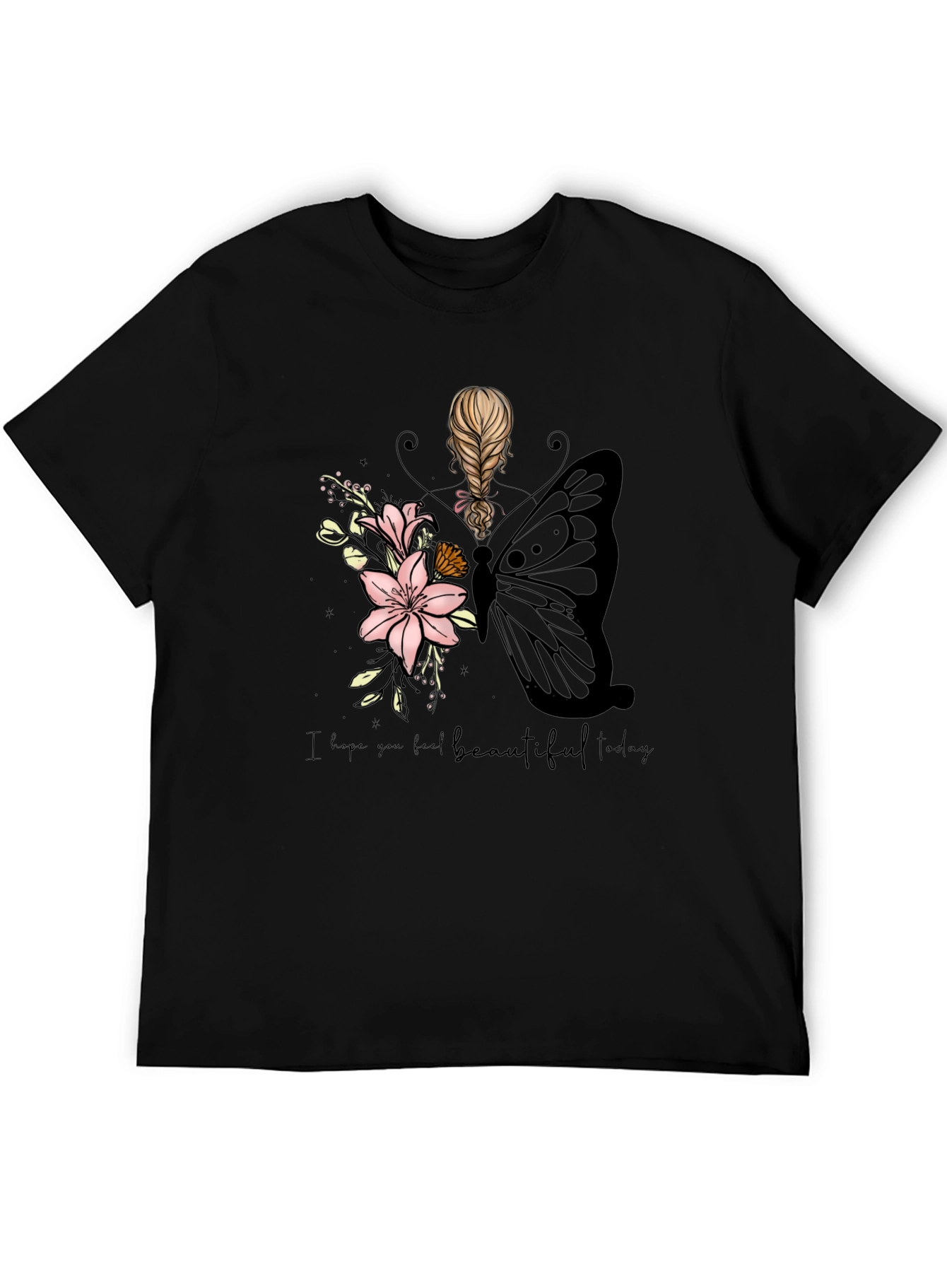 Beautiful Today Black Graphic T-Shirt