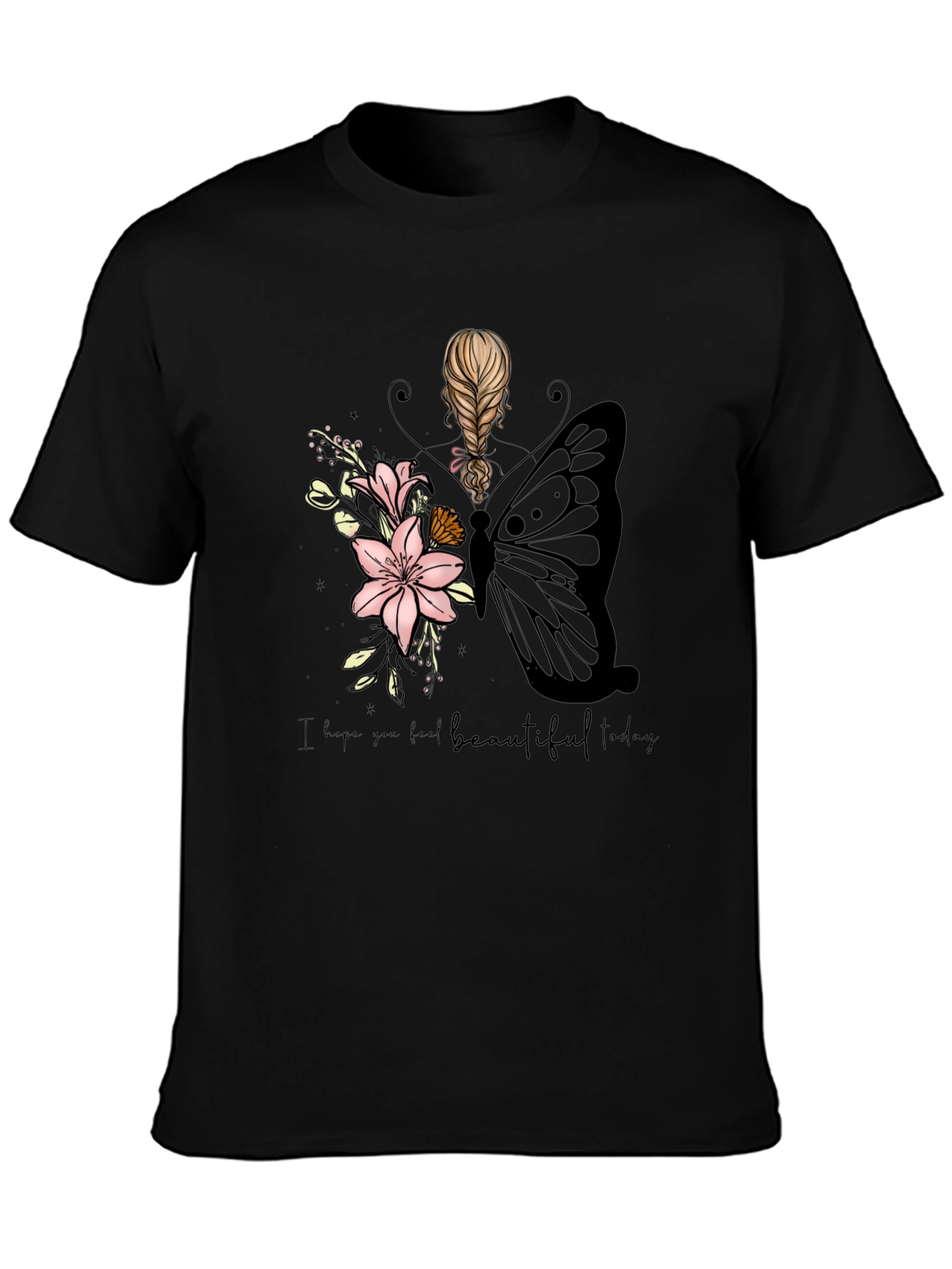 Beautiful Today Black Graphic T-Shirt