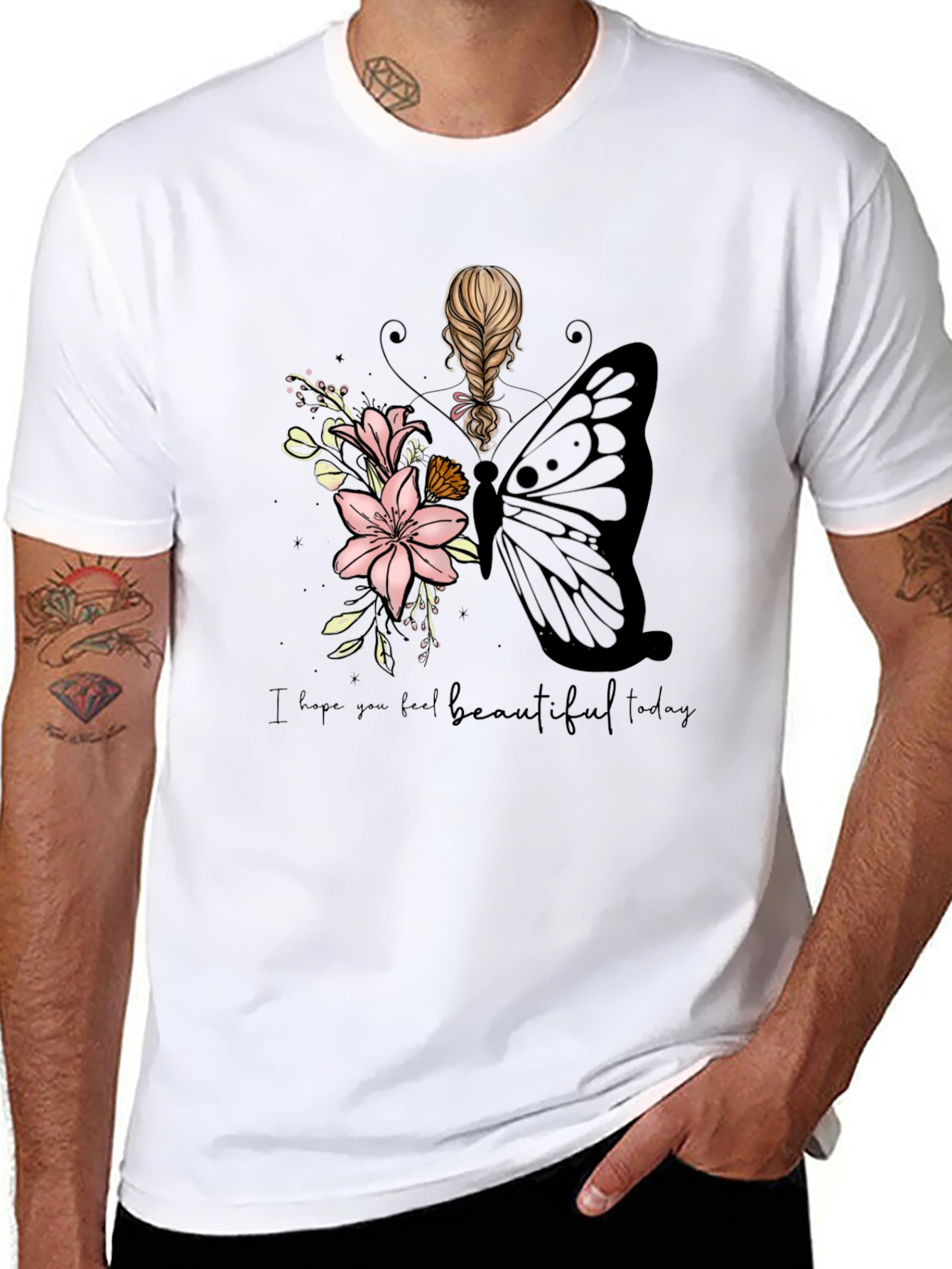 Beautiful Today Black Graphic T-Shirt