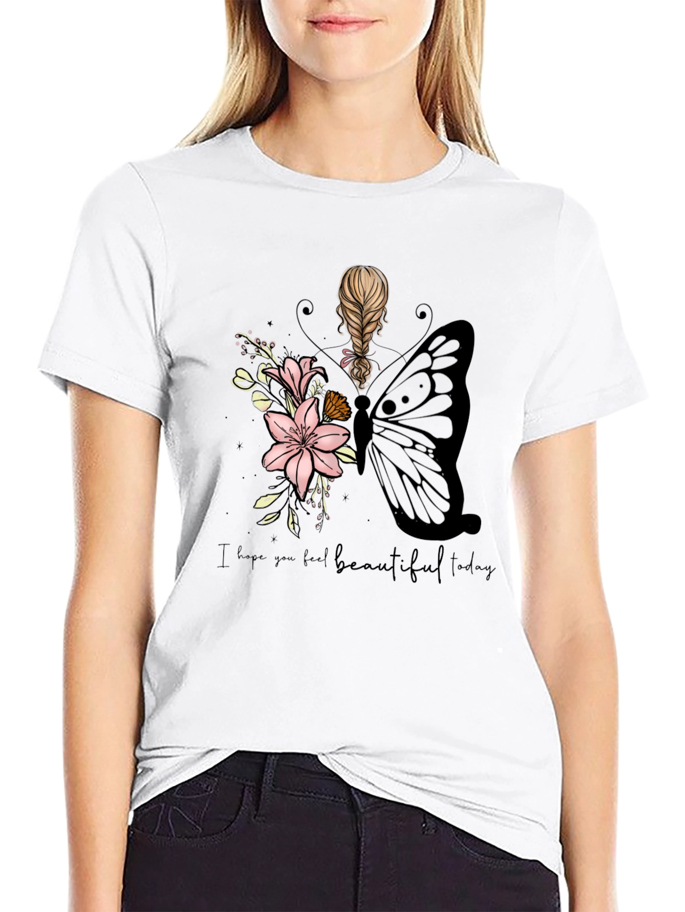 Beautiful Today Black Graphic T-Shirt
