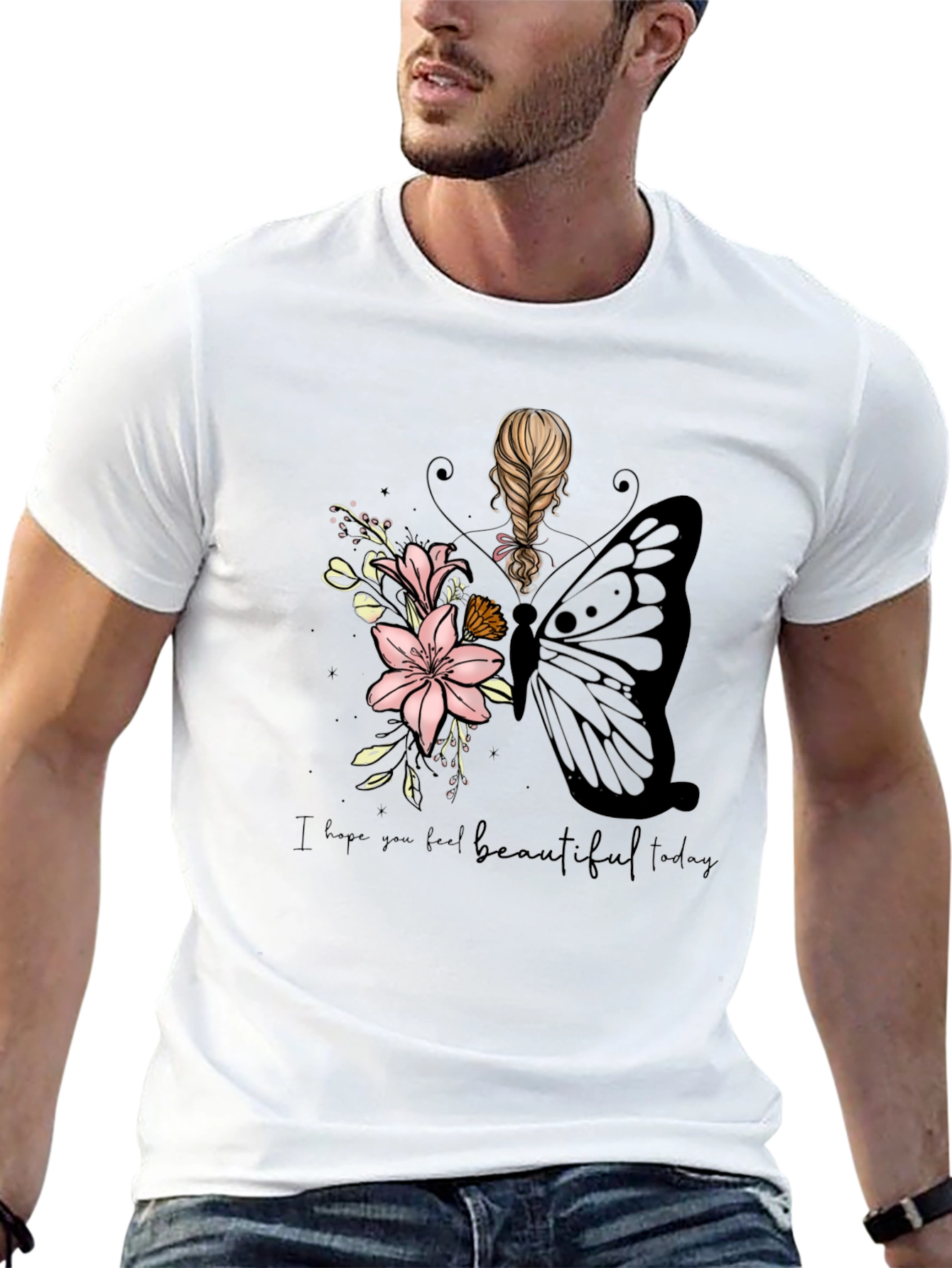 Beautiful Today Black Graphic T-Shirt