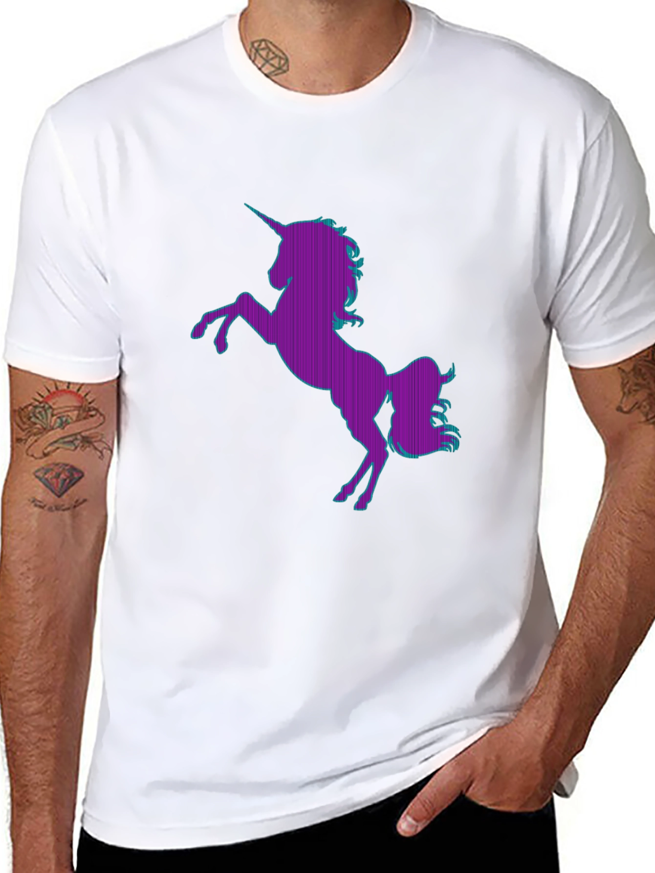 Unicorn Graphic T-Shirt - Black