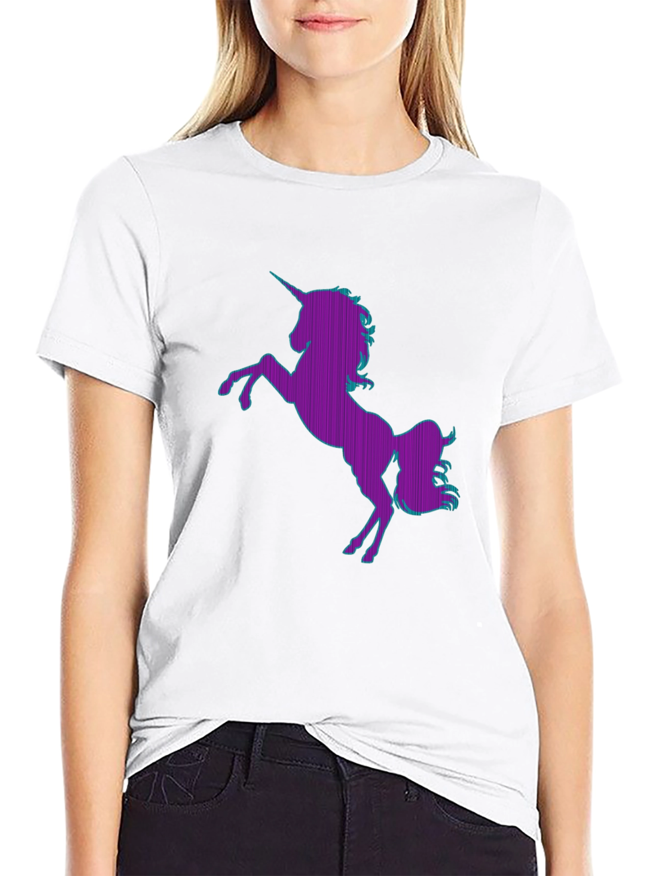 Unicorn Graphic T-Shirt - Black