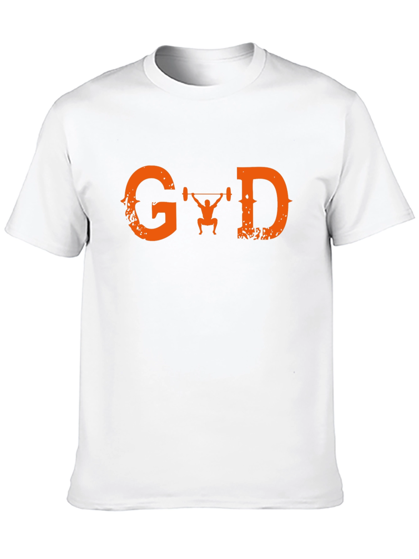 Graphic T-Shirt - Orange G Lifting D Design