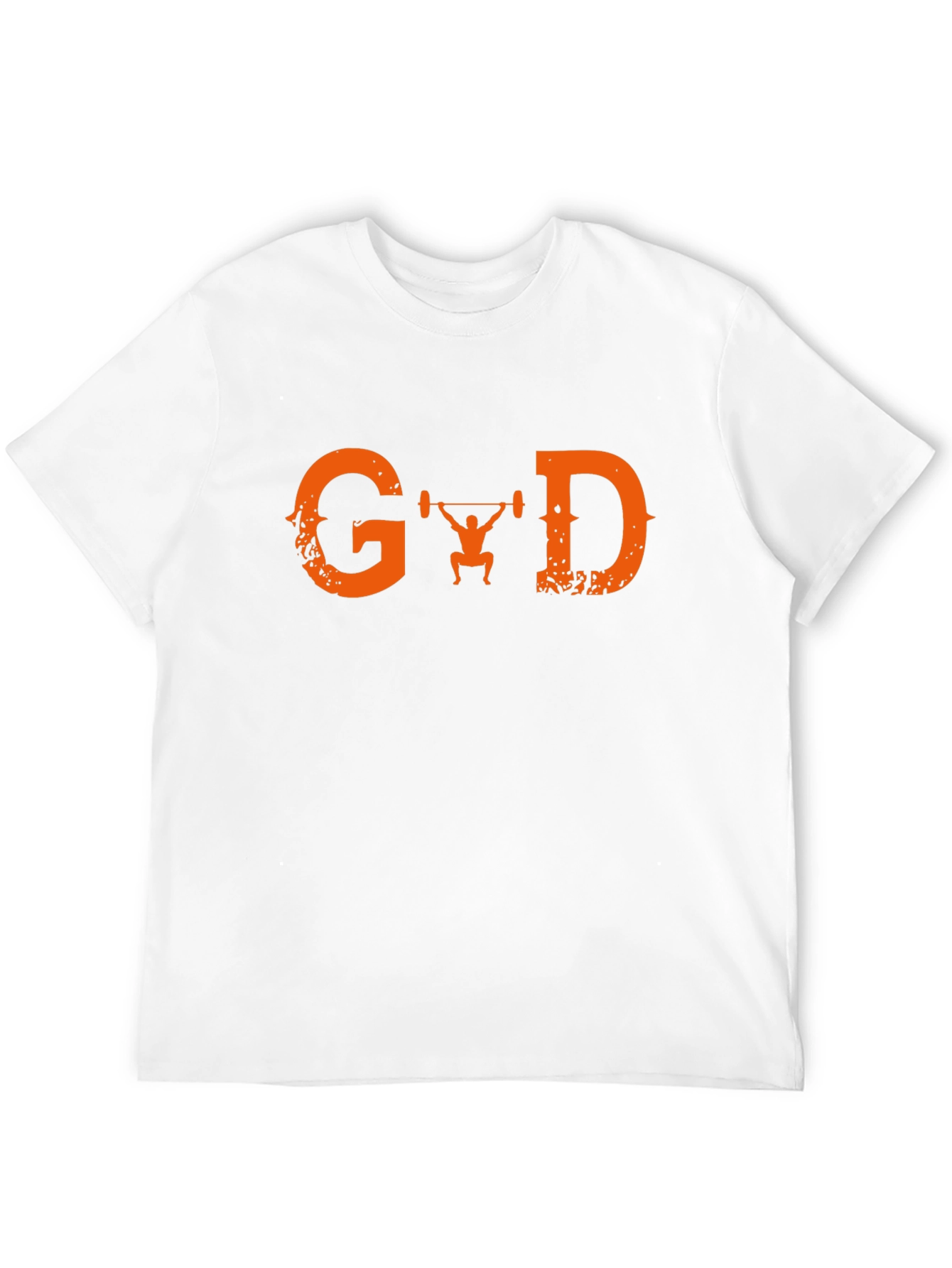 Graphic T-Shirt - Orange G Lifting D Design