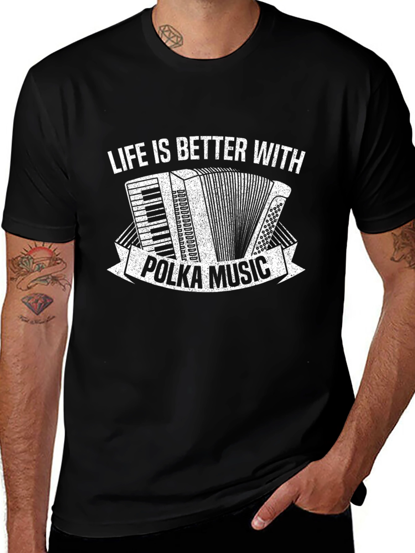 Polka Music T-Shirt - Accordion Tee