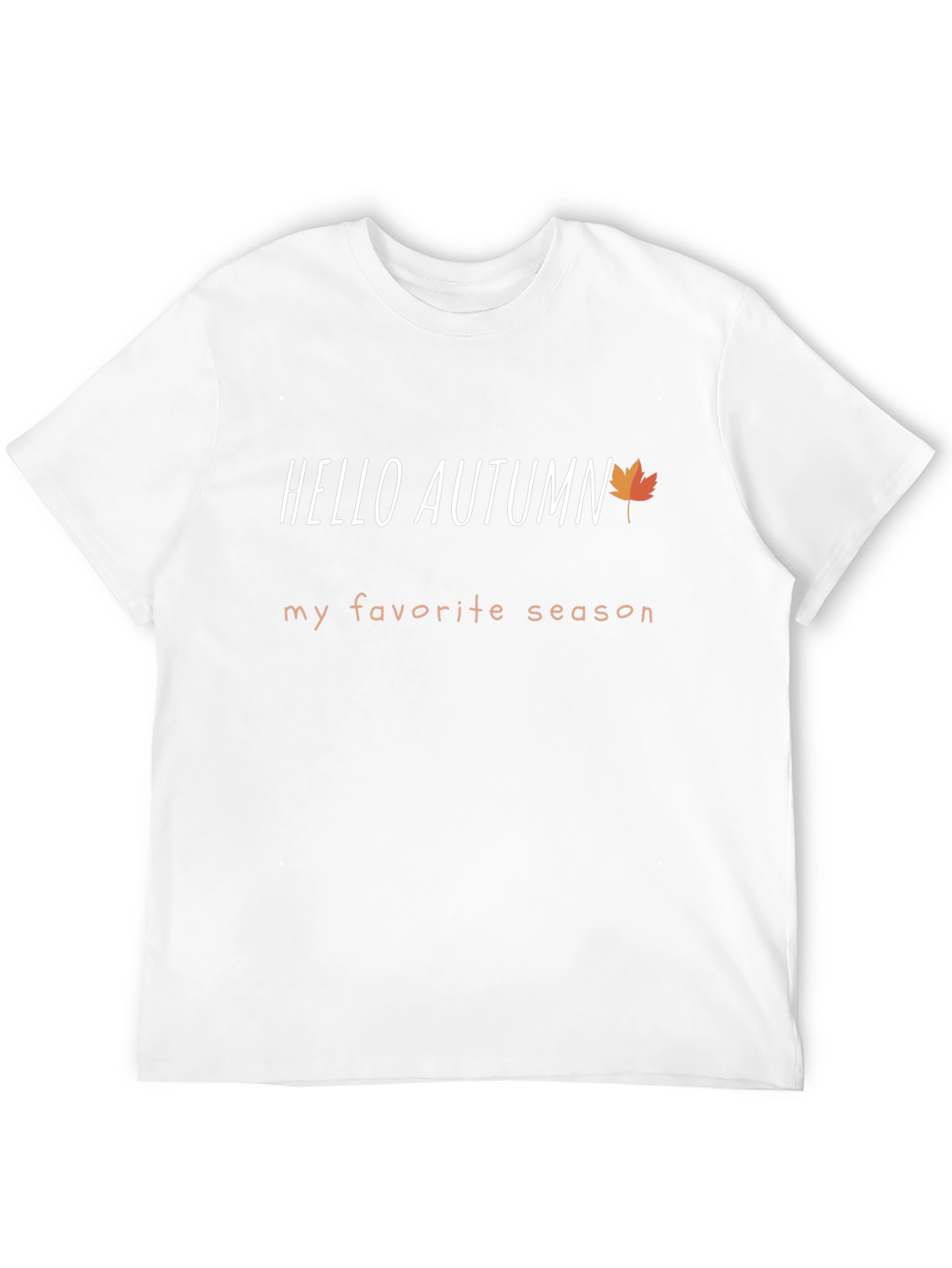 Hello Autumn Black T-Shirt - Fall Fashion