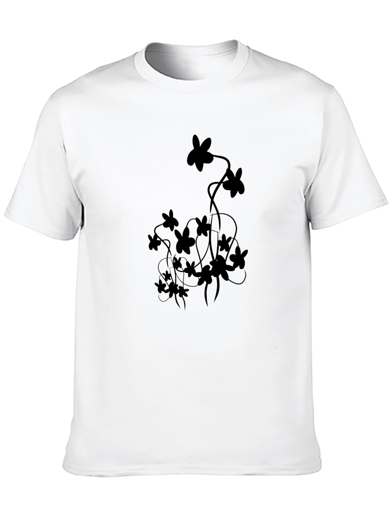 Black Floral Graphic Tee