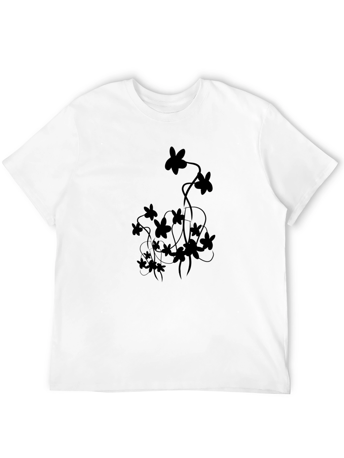 Black Floral Graphic Tee