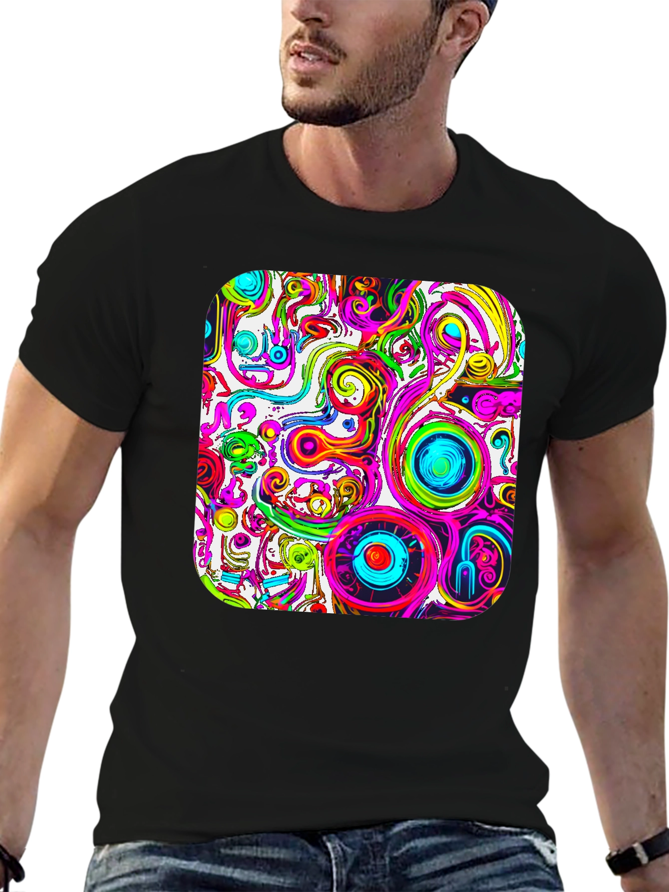 Psychedelic Swirl T-Shirt - Vivid Graphic Tee