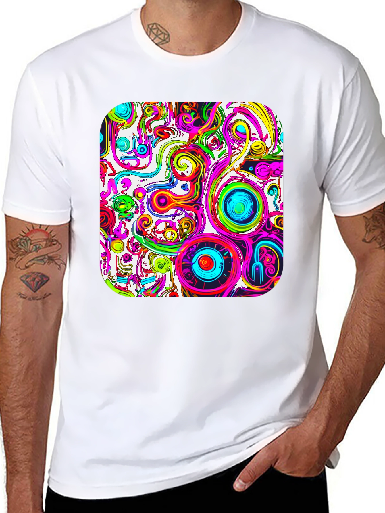 Psychedelic Swirl T-Shirt - Vivid Graphic Tee