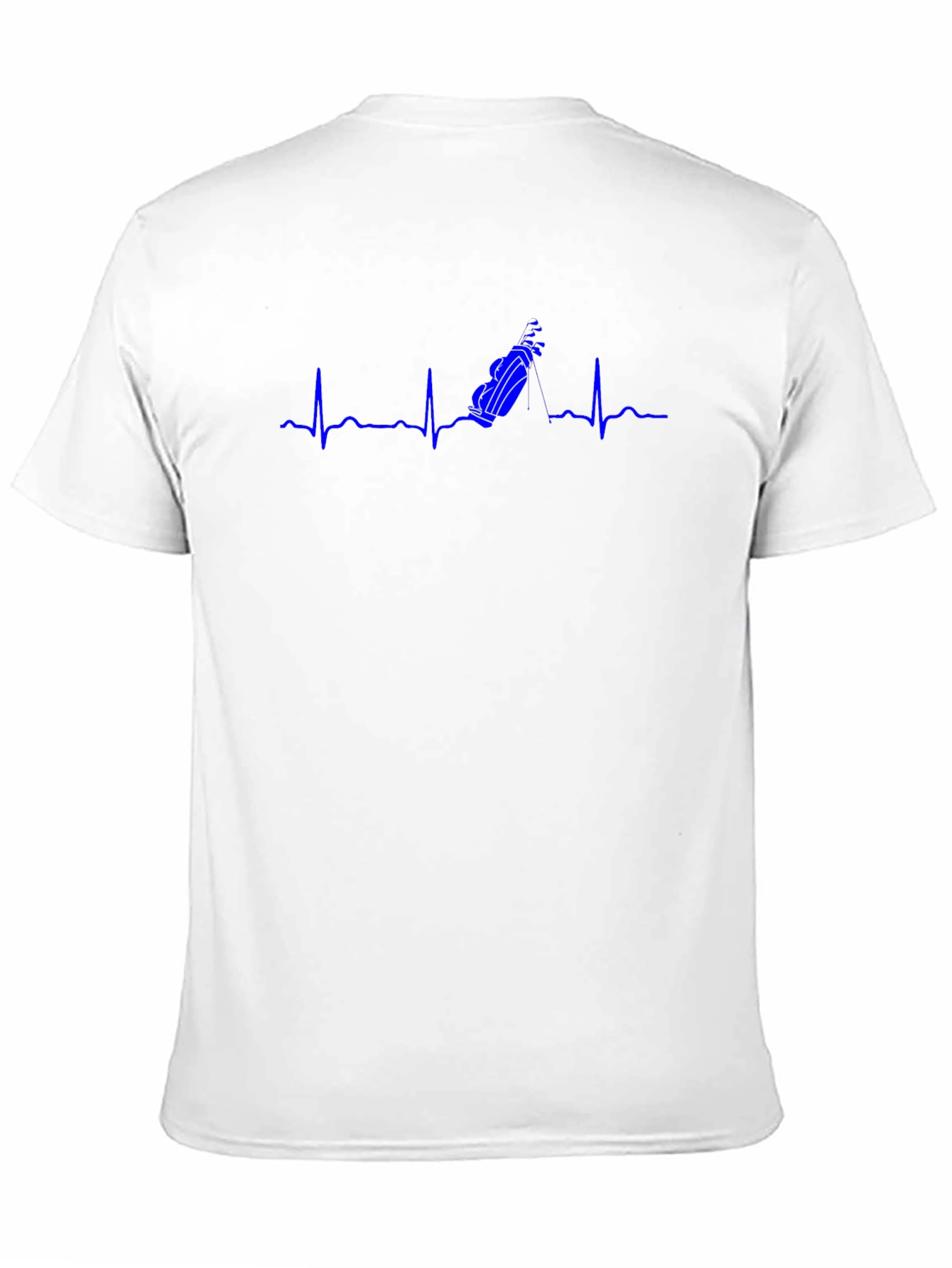 Golf Heartbeat T-Shirt - Black