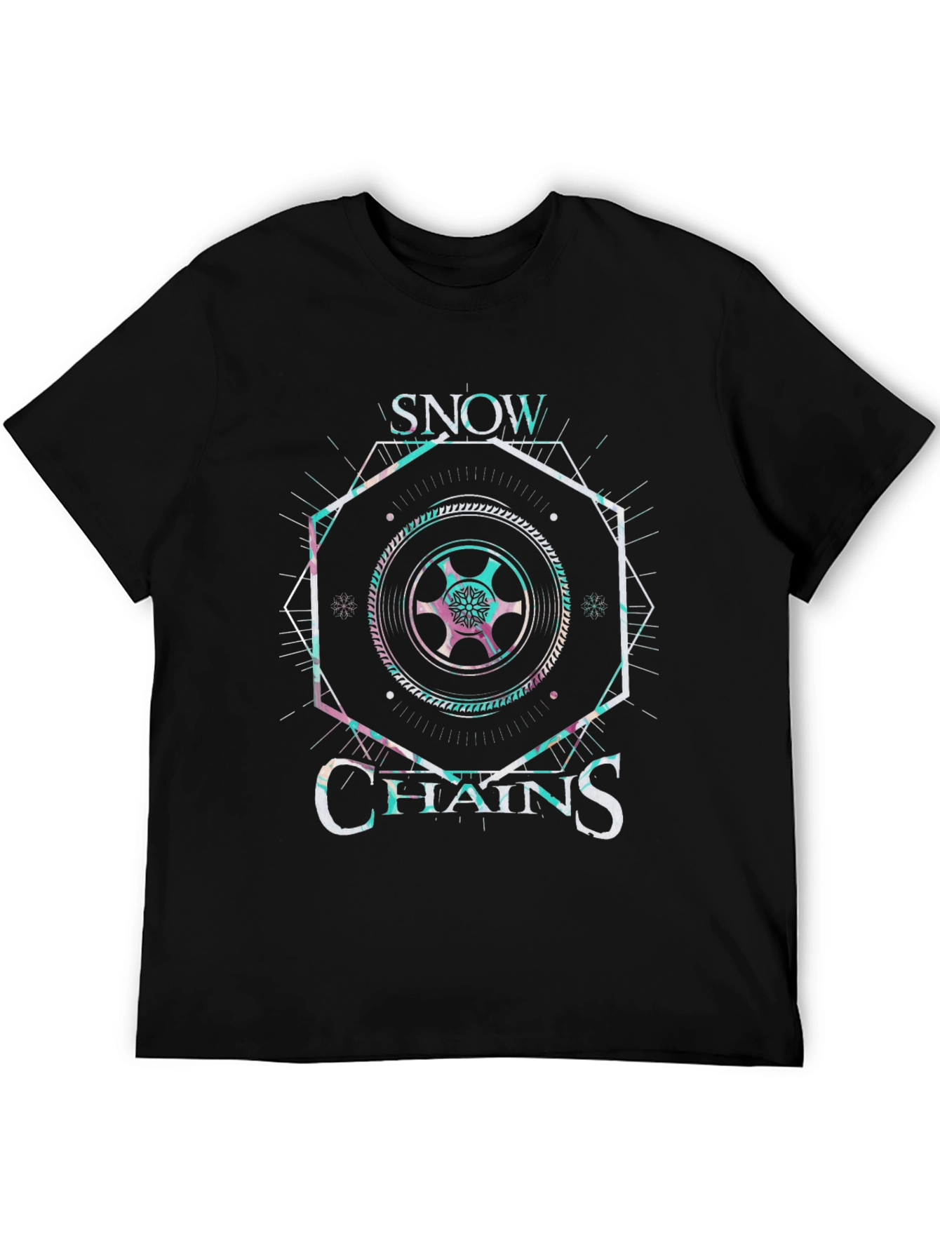 Snow Chains Graphic Tee - Black