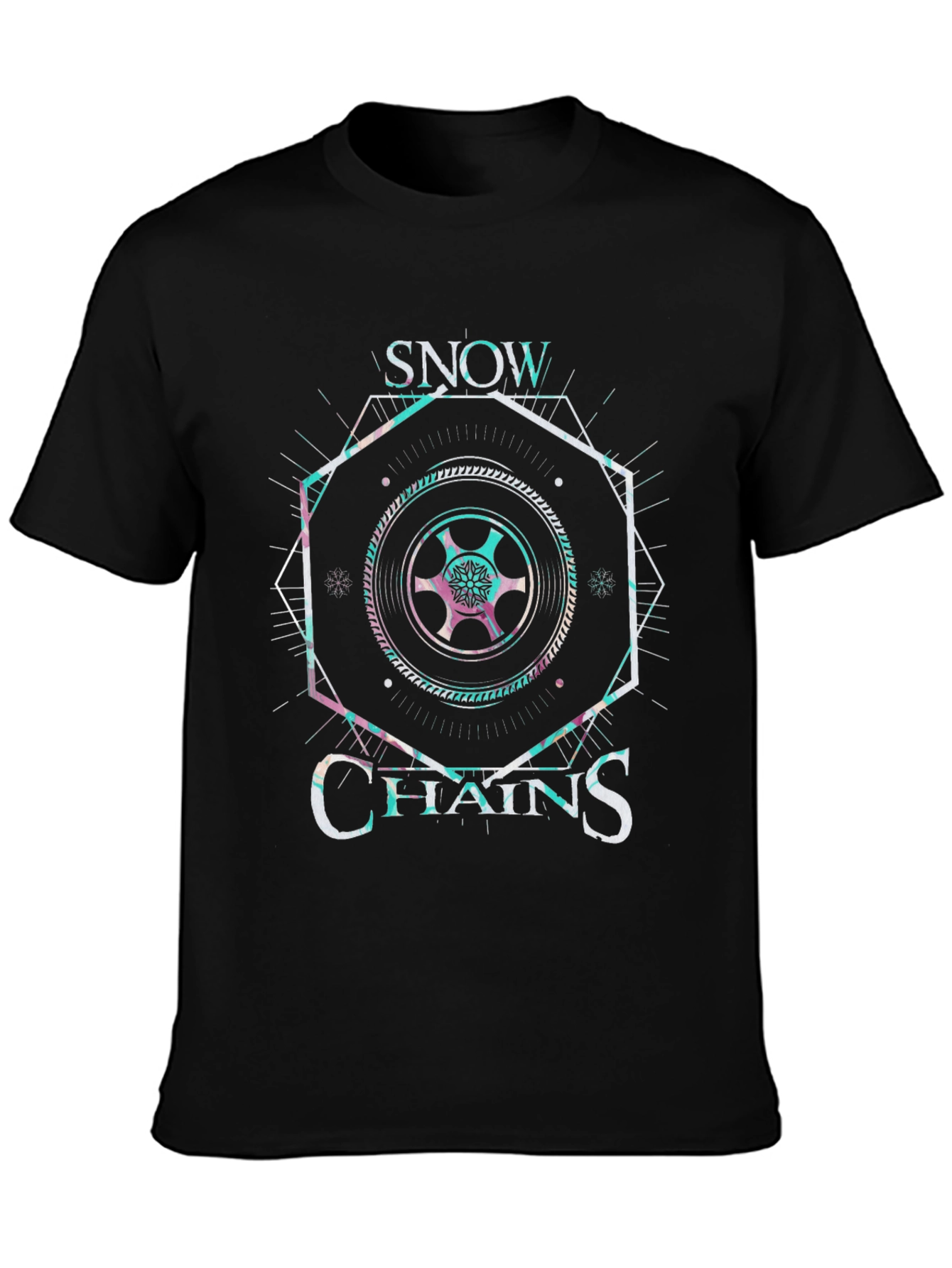 Snow Chains Graphic Tee - Black