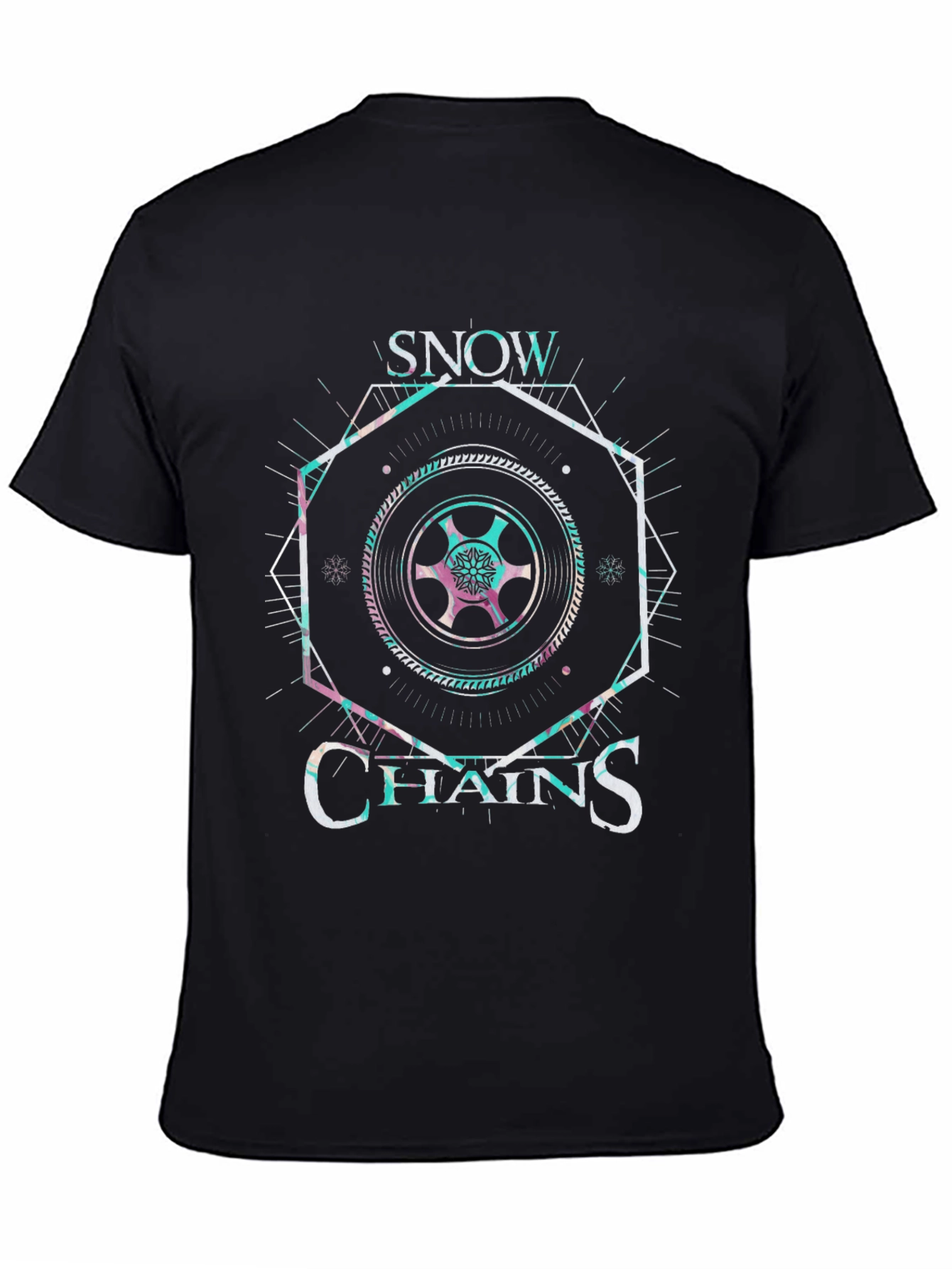 Snow Chains Graphic Tee - Black