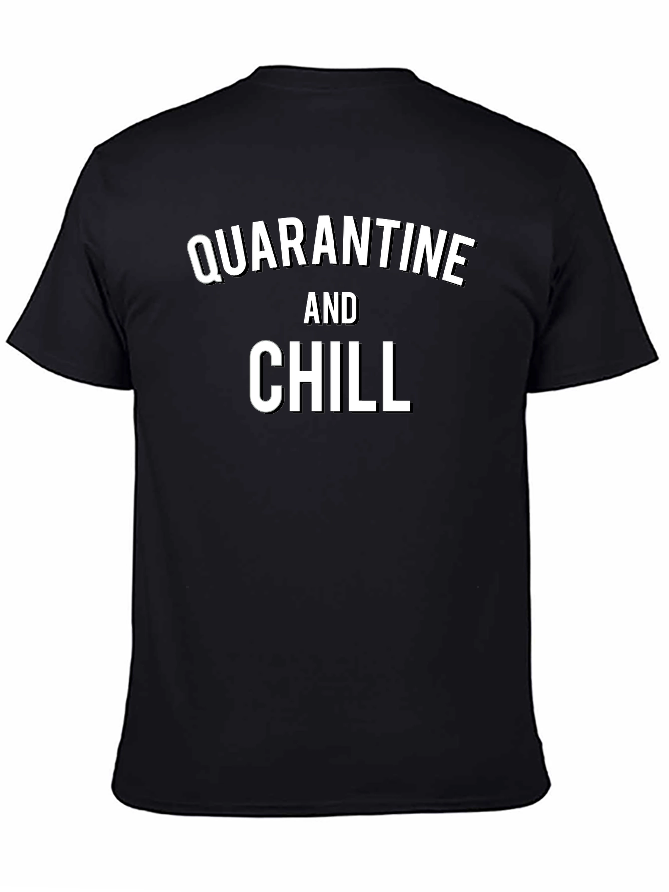 Quarantine and Chill Graphic Tee - Black