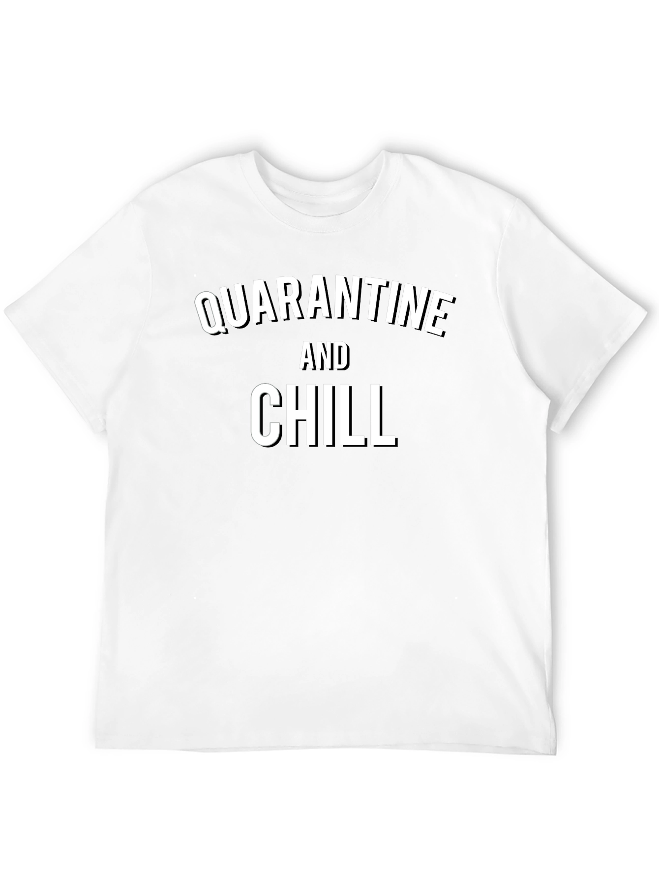 Quarantine and Chill Graphic Tee - Black