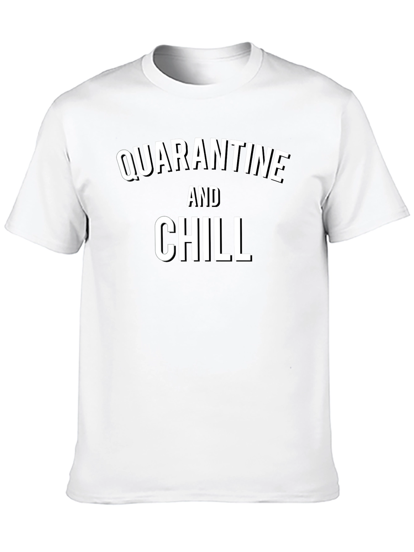 Quarantine and Chill Graphic Tee - Black
