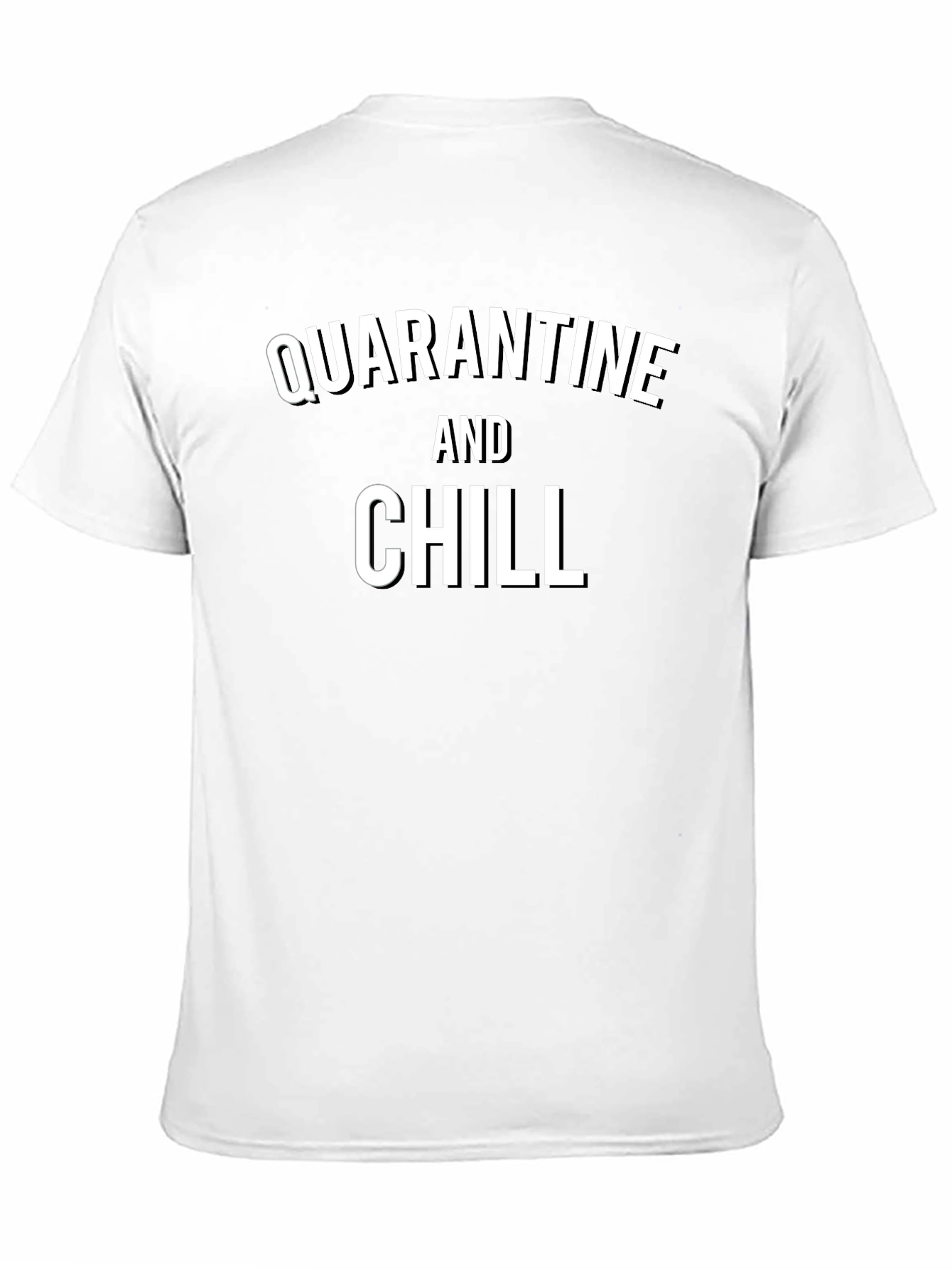 Quarantine and Chill Graphic Tee - Black