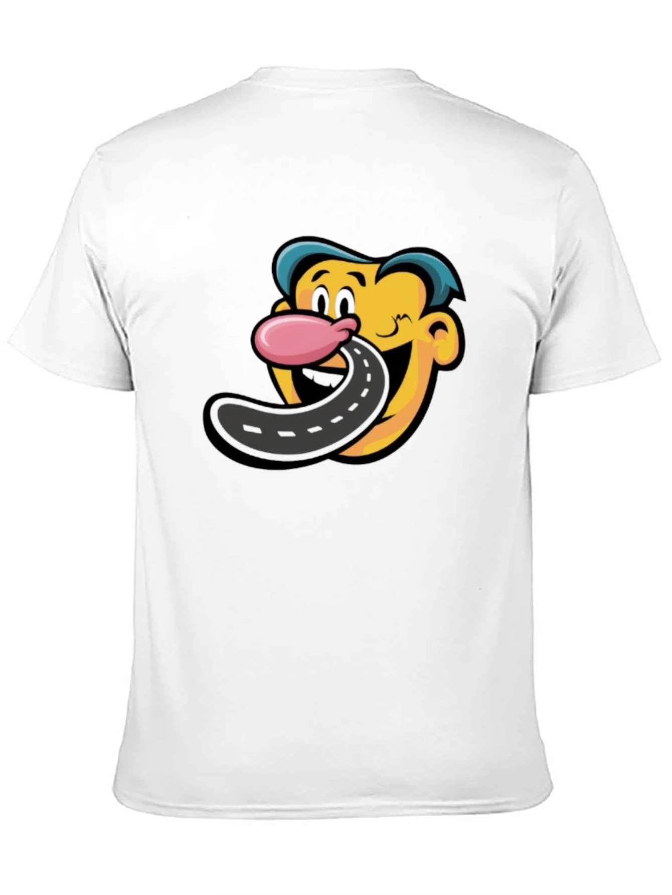 Cartoon Road Tongue T-Shirt