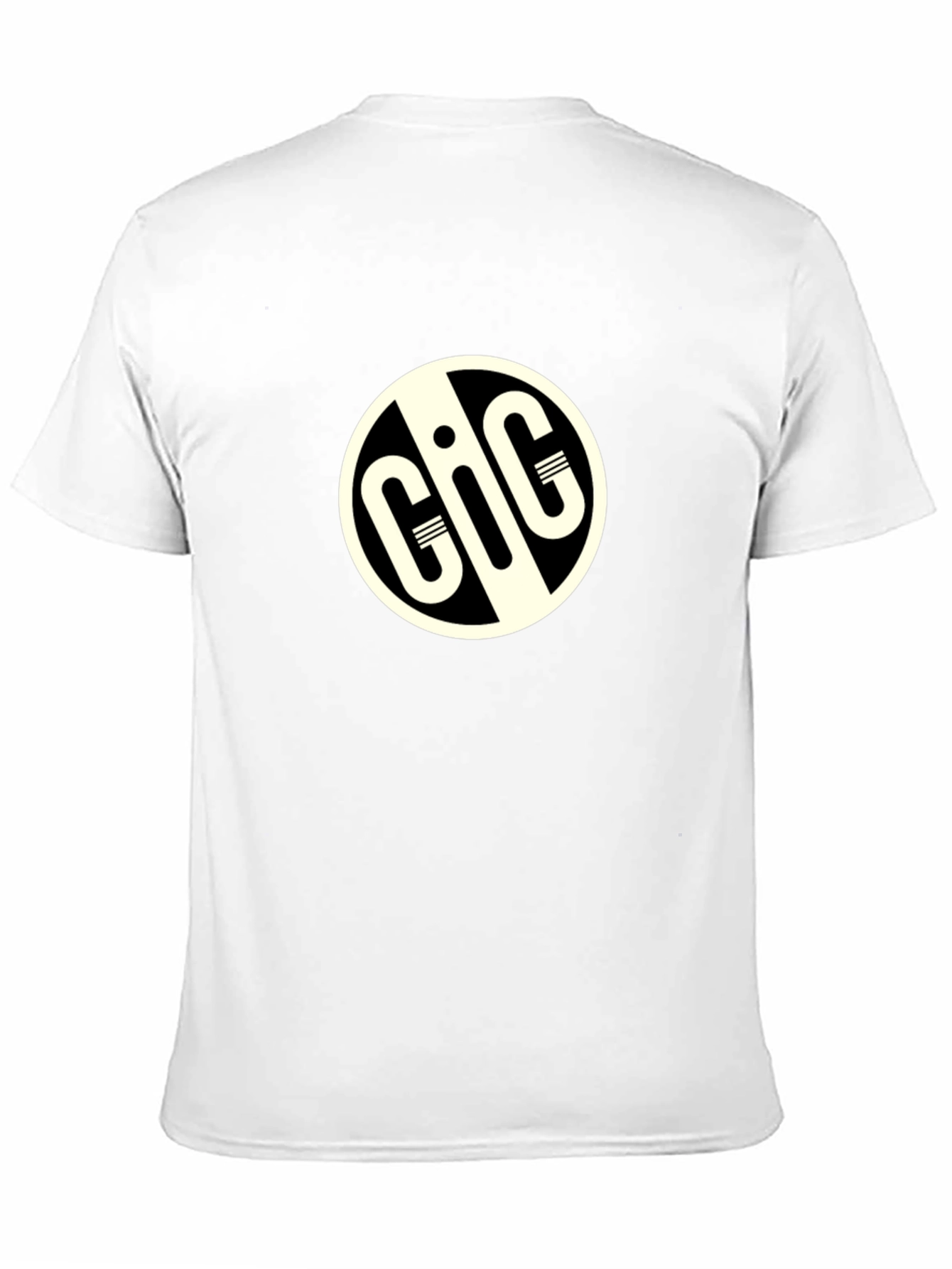 GIG Logo Black T-Shirt - Stylish Round Design