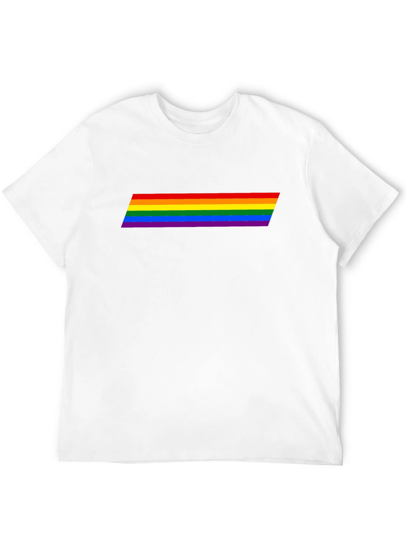 LGBT Pride Rainbow Stripe Black T-Shirt