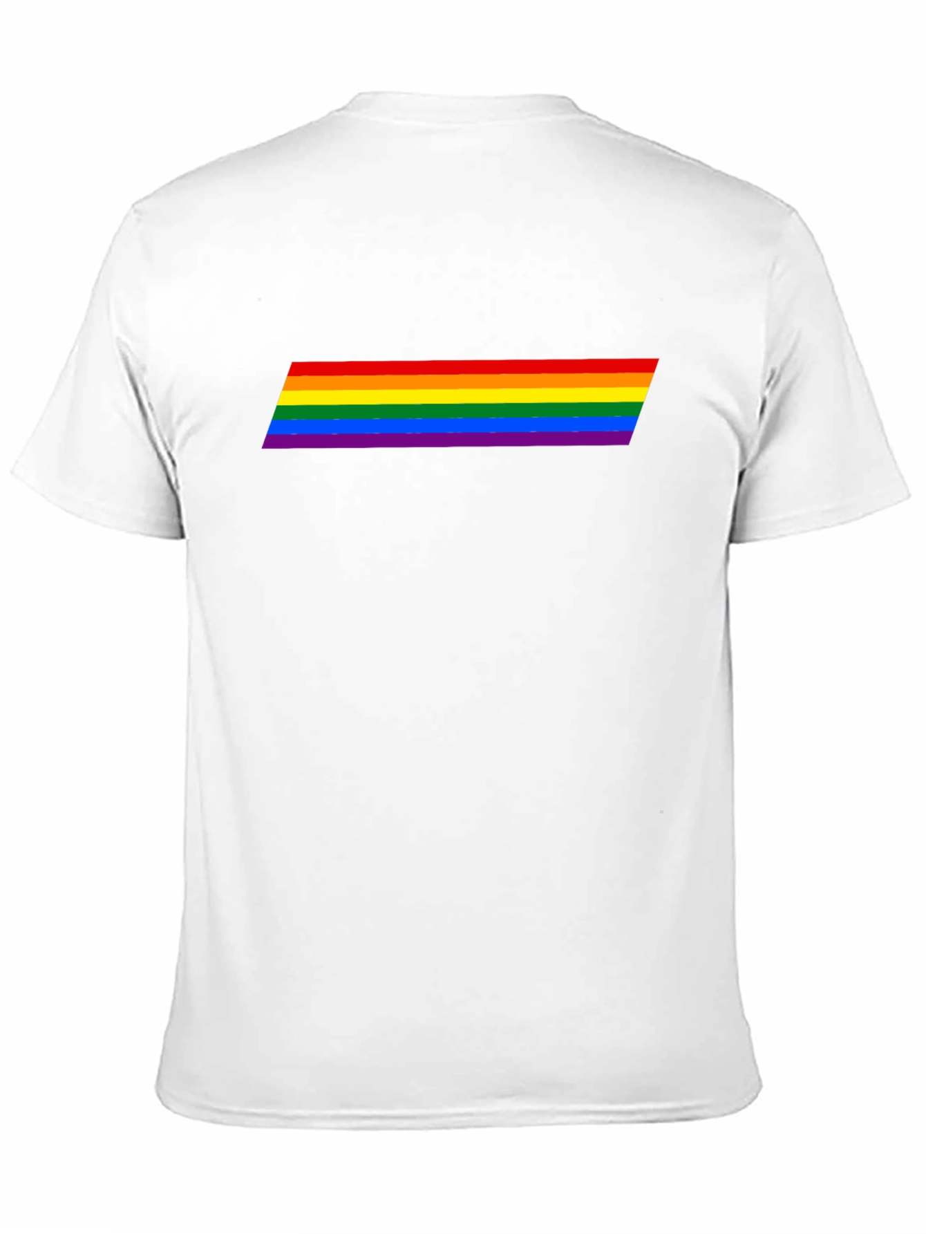 LGBT Pride Rainbow Stripe Black T-Shirt