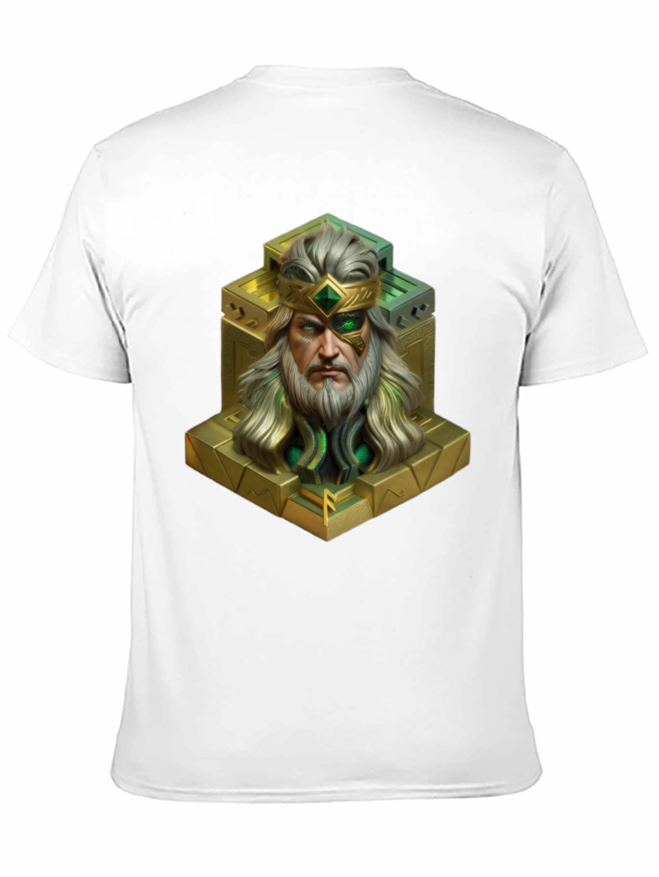 King Statue Graphic Tee - Unique Design Black T-Shirt