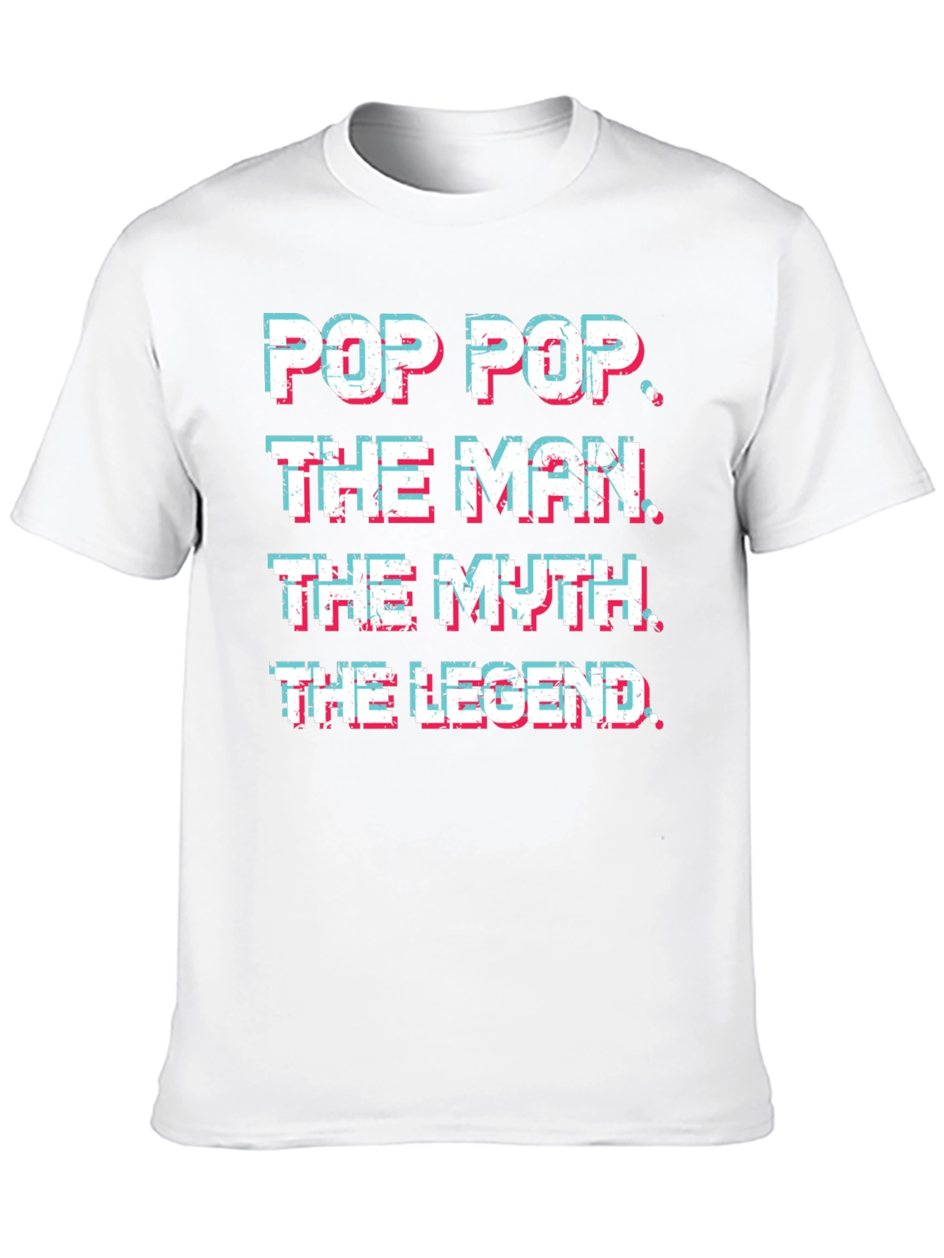 Pop Pop The Man Myth Legend Black T-Shirt