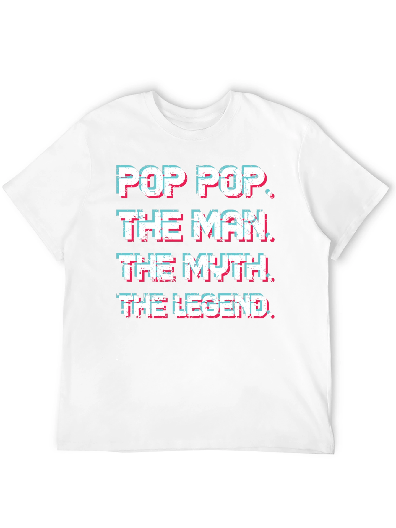 Pop Pop The Man Myth Legend Black T-Shirt