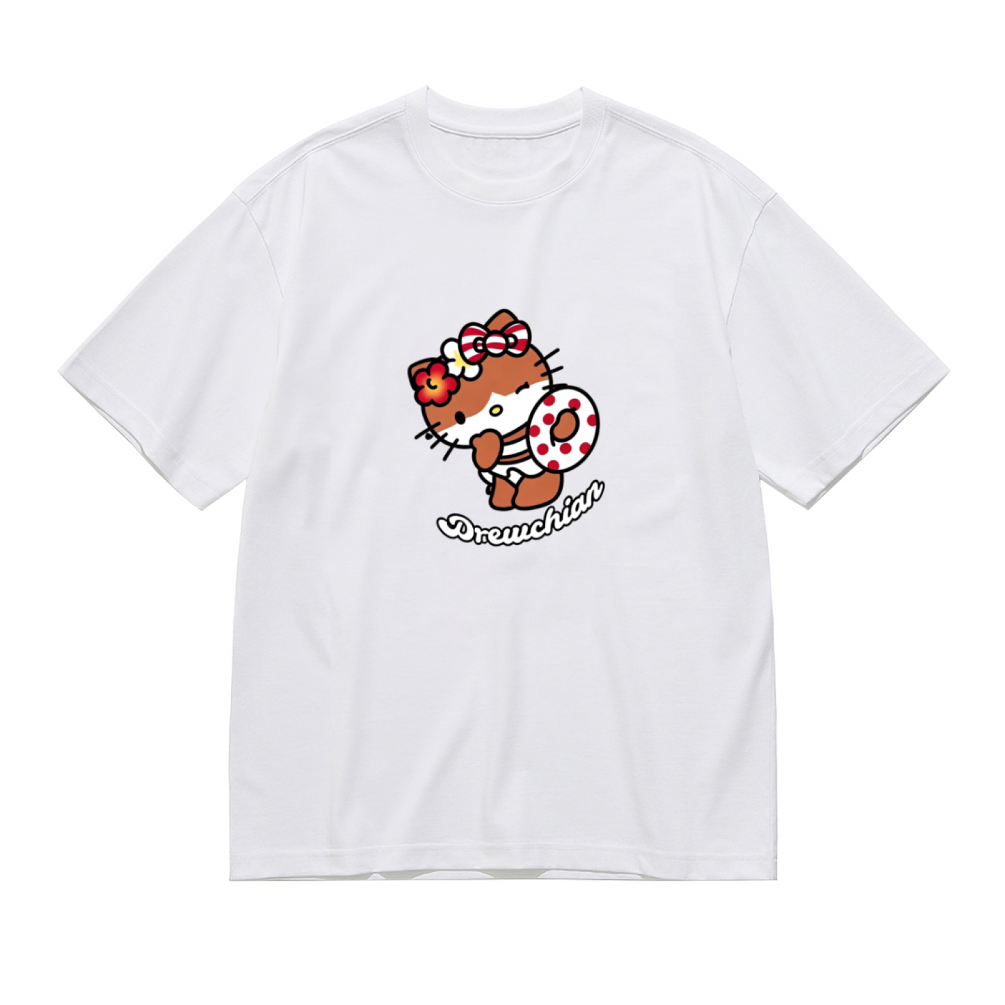 Fashion Art Pattern Casual Plus Size Women Short Sleeve Tee